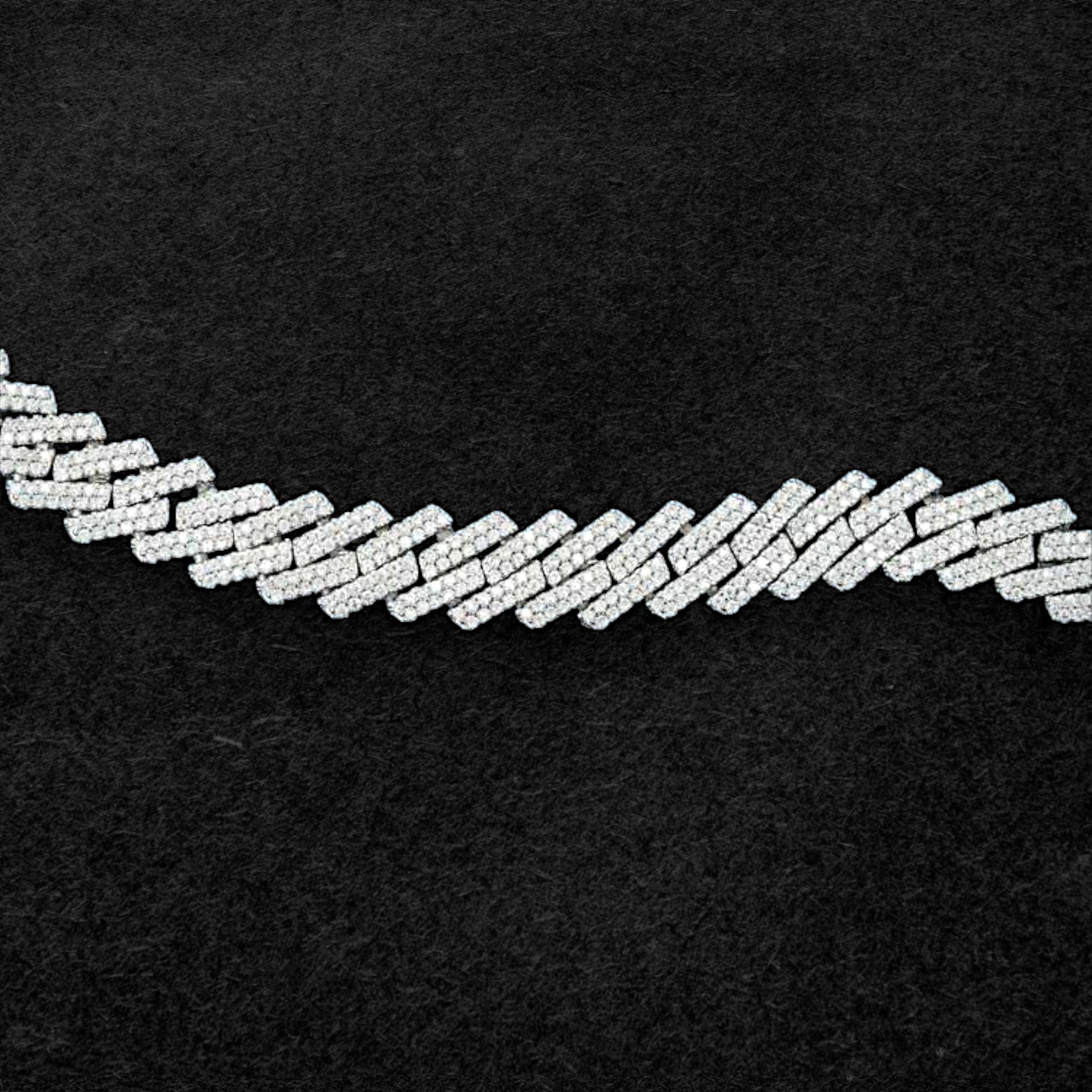 10MM Moissanite Cuban Link Bracelet