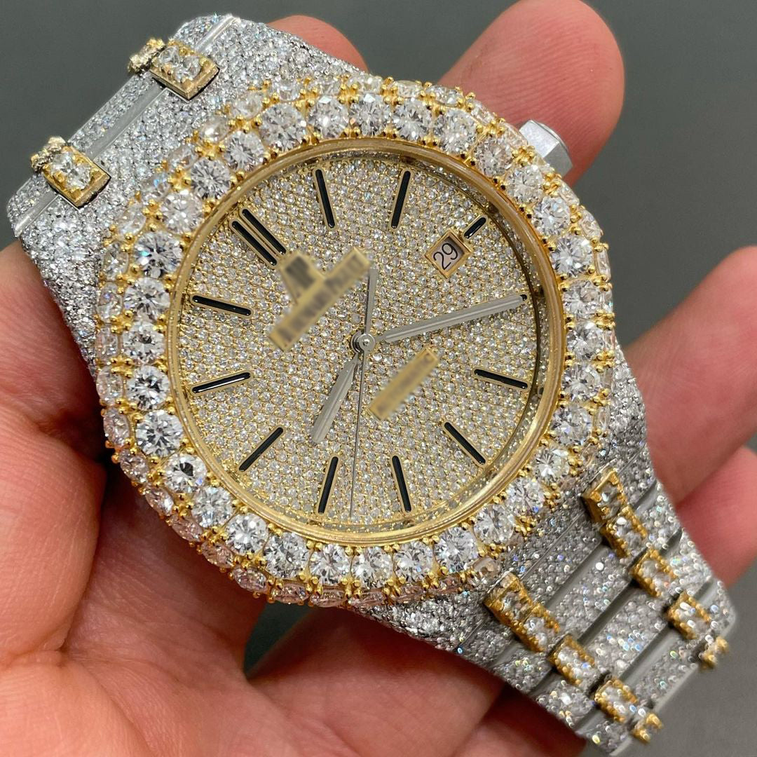 VVS MOISSANITE Twotone AUDEMARS PIGUET WATCH