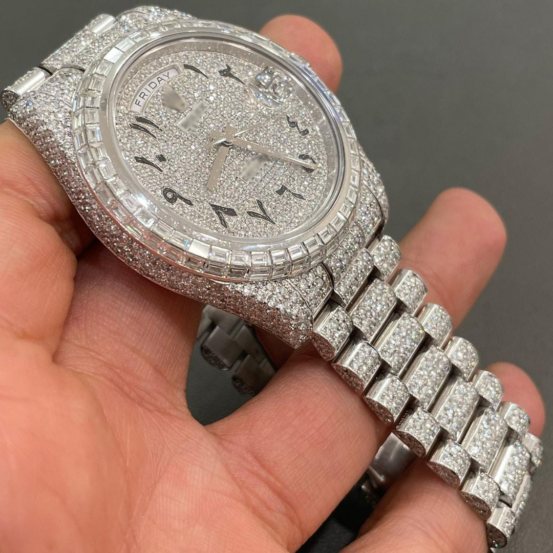 Rolex Arabic Dial Diamond Watch
