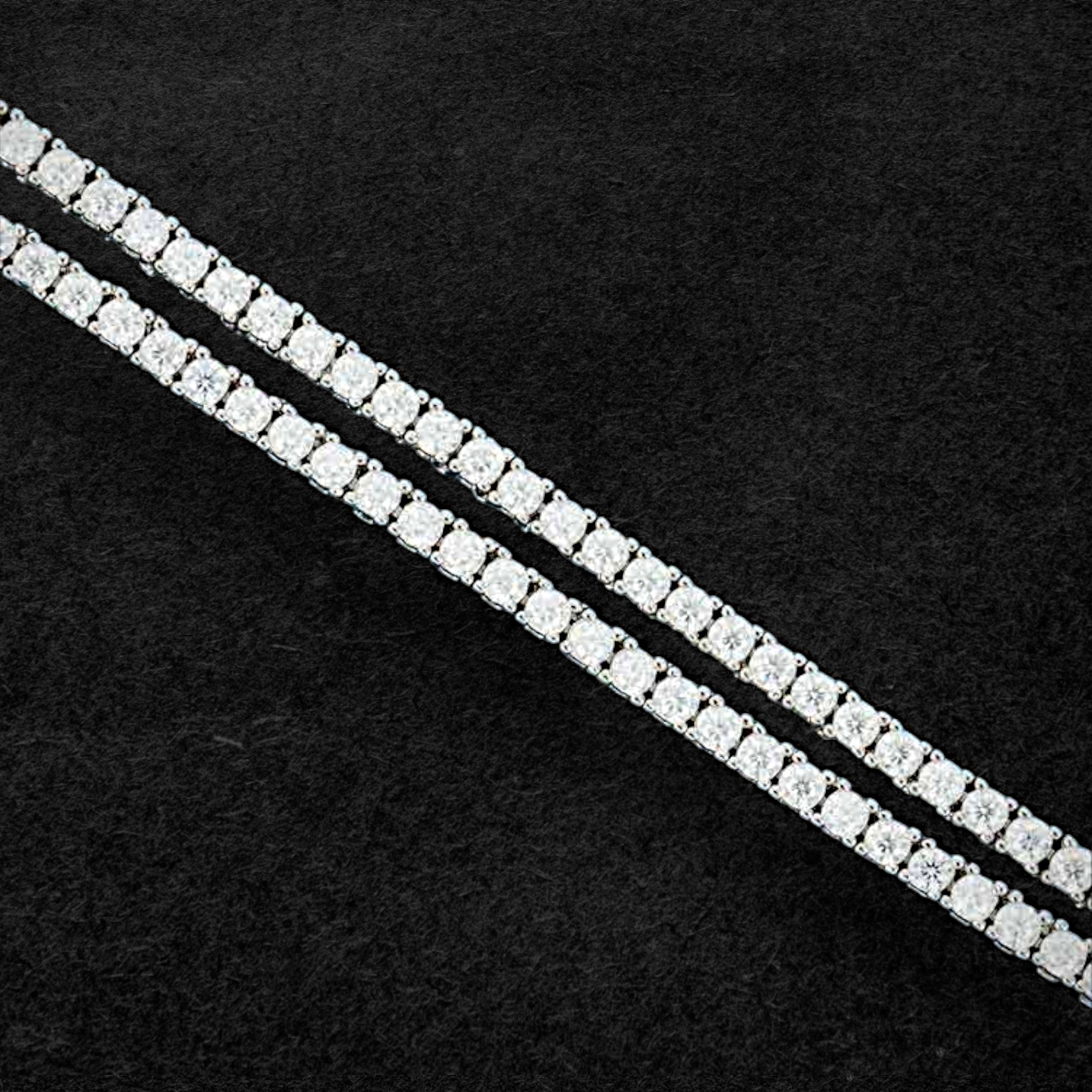 Elegant 2mm Moissanite Tennis Chain