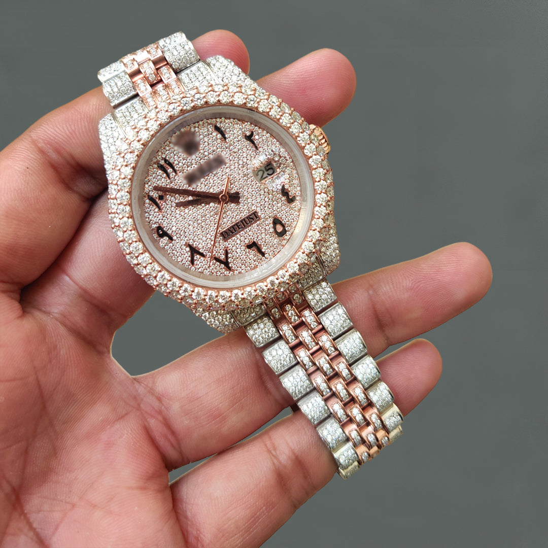 Moissanite Rolex Two-tone Watch
