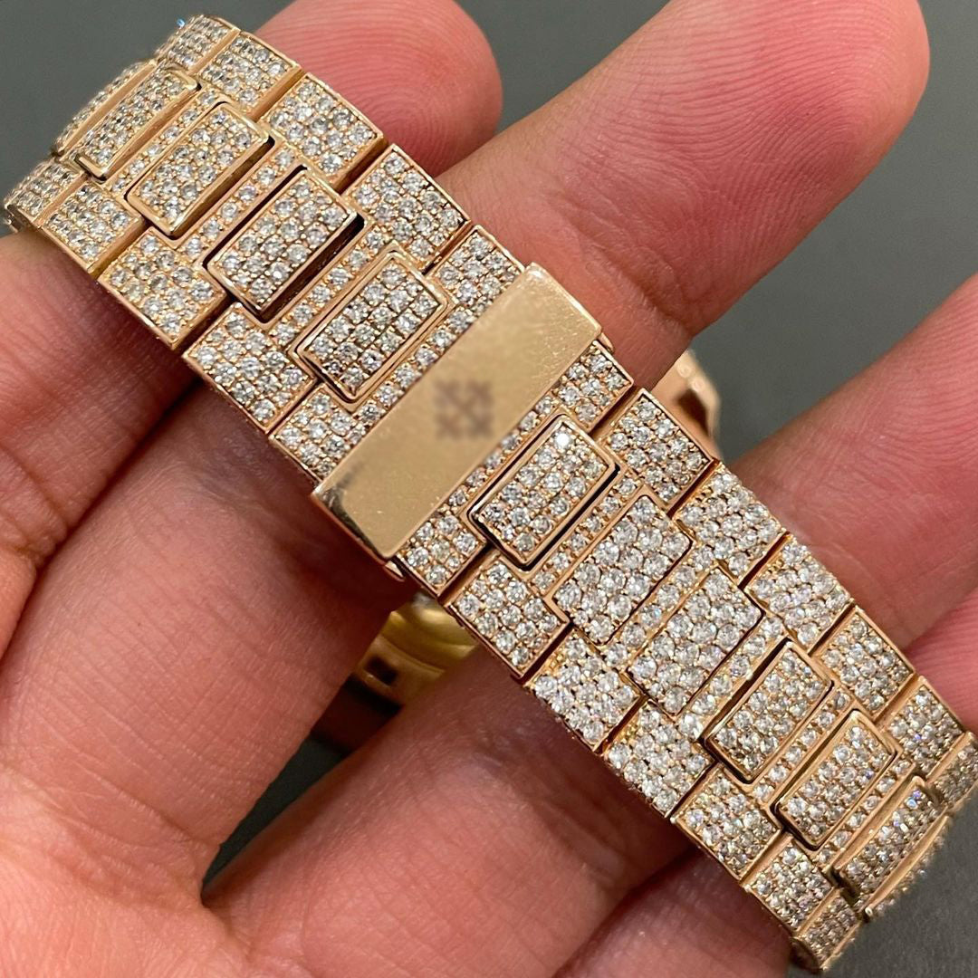 PATEK PHILIPPE MOISSANITE DIAMOND WATCH