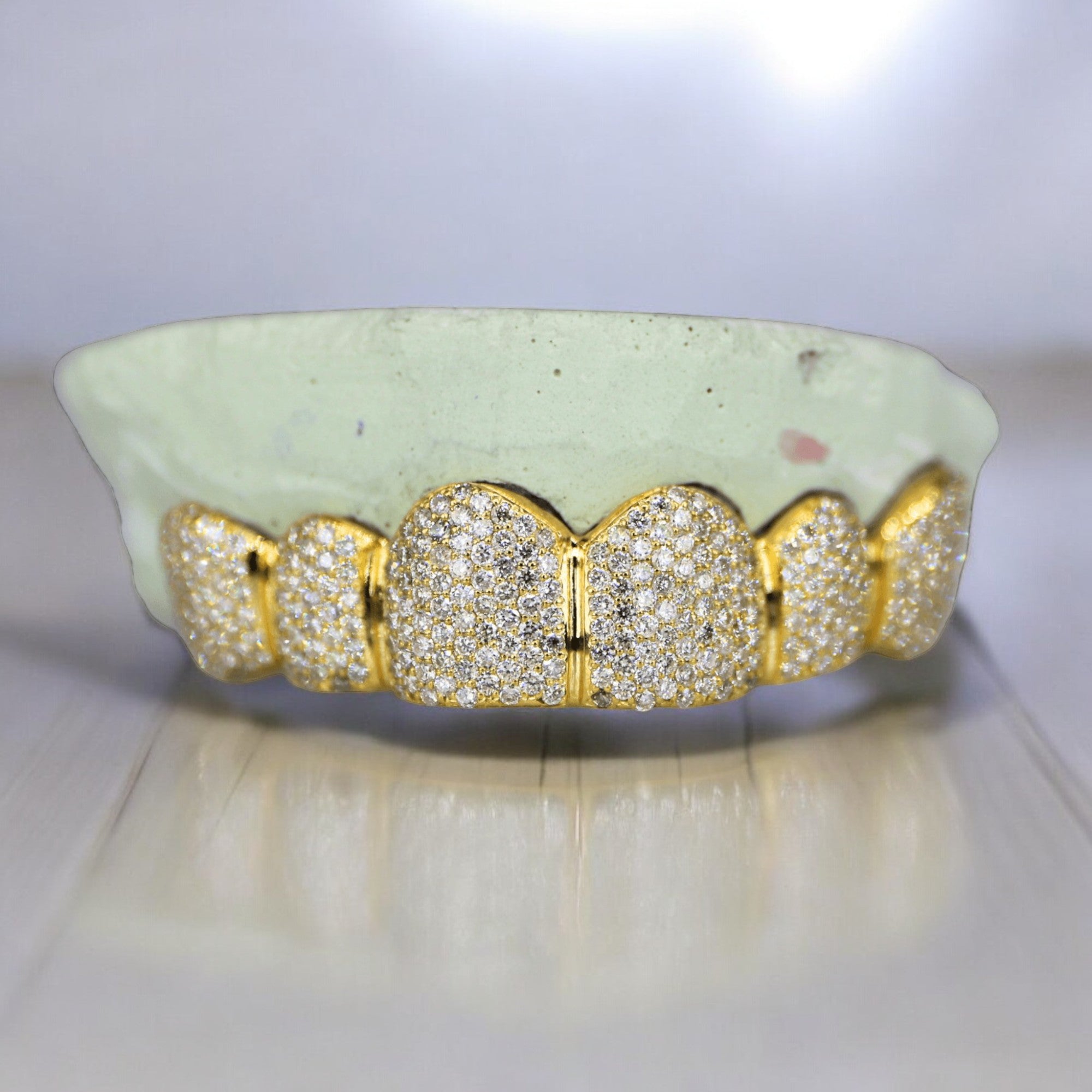 6 ON 6 VVS Moissanite Diamond Grillz