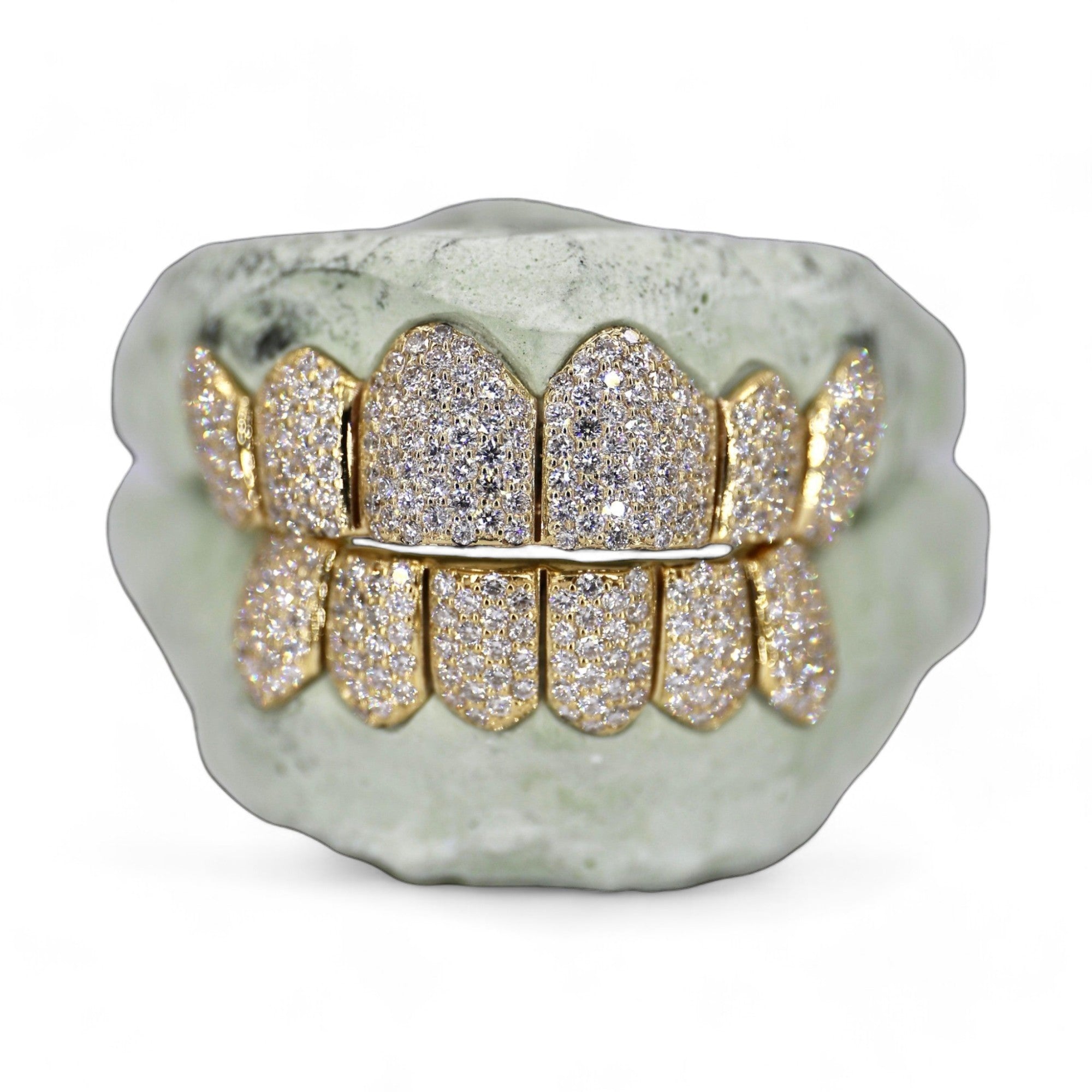 6 ON 6 VVS Moissanite Diamond Grillz