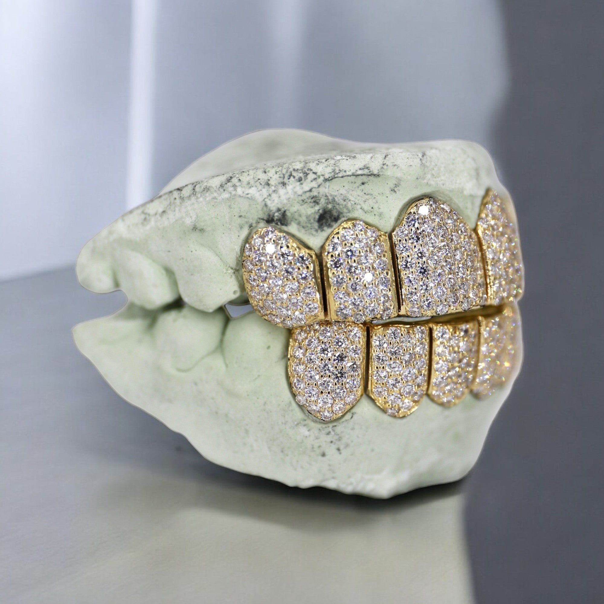 6 ON 6 VVS Moissanite Diamond Grillz