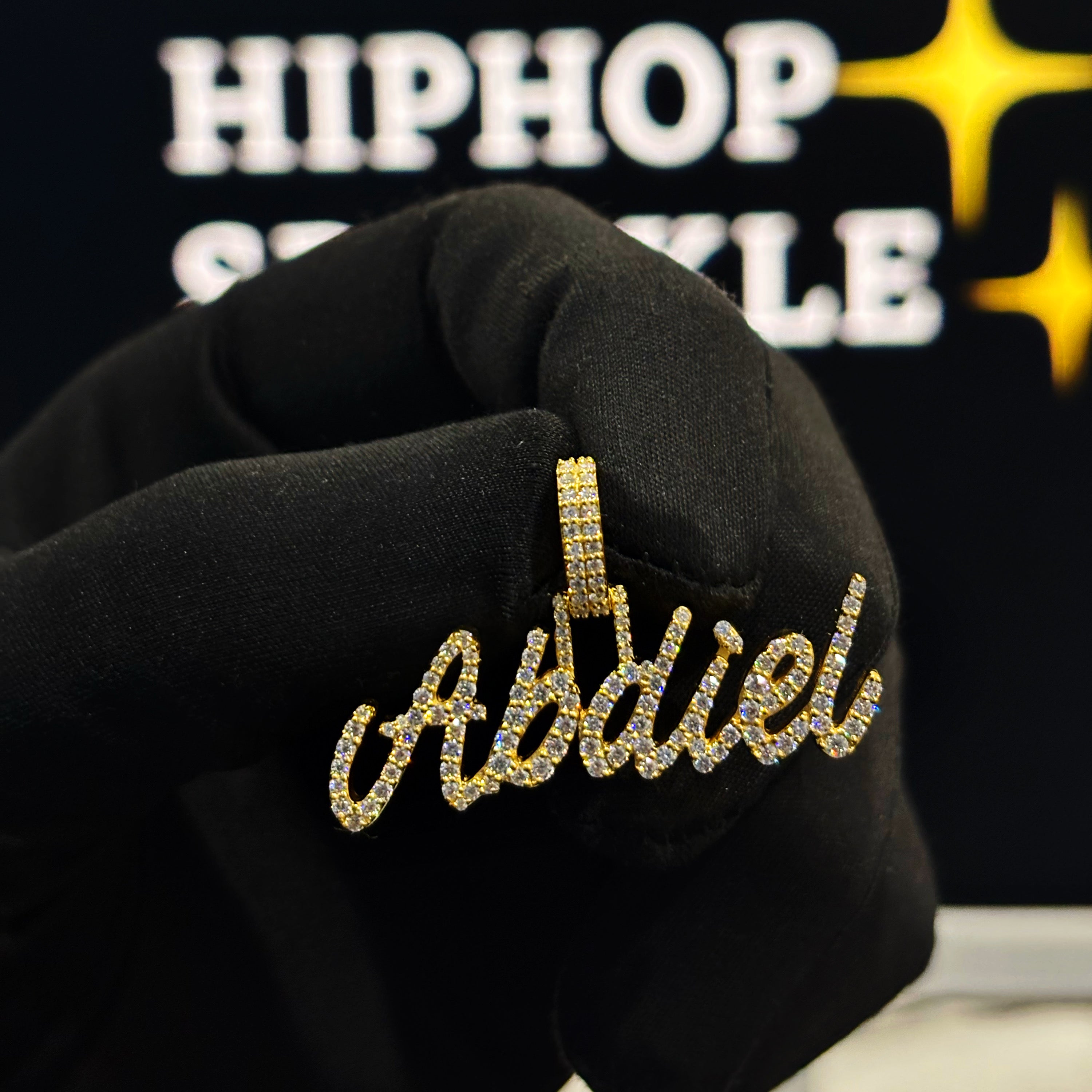 925 Silver Custom Moissanite Pendant – Iced Out Hip Hop Jewelry (1.6 inch x 1 Inch with Bail)