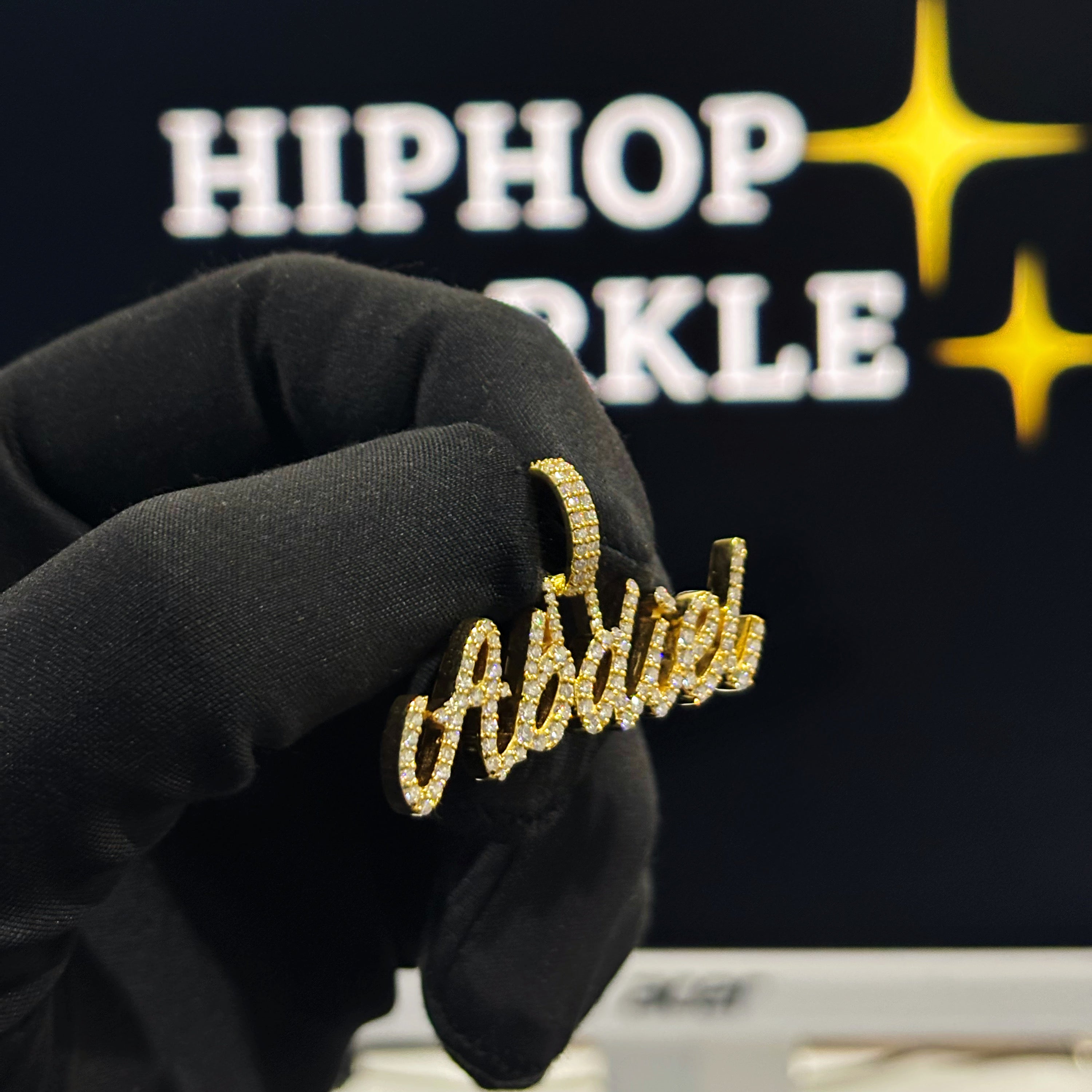 925 Silver Custom Moissanite Pendant – Iced Out Hip Hop Jewelry (1.6 inch x 1 Inch with Bail)