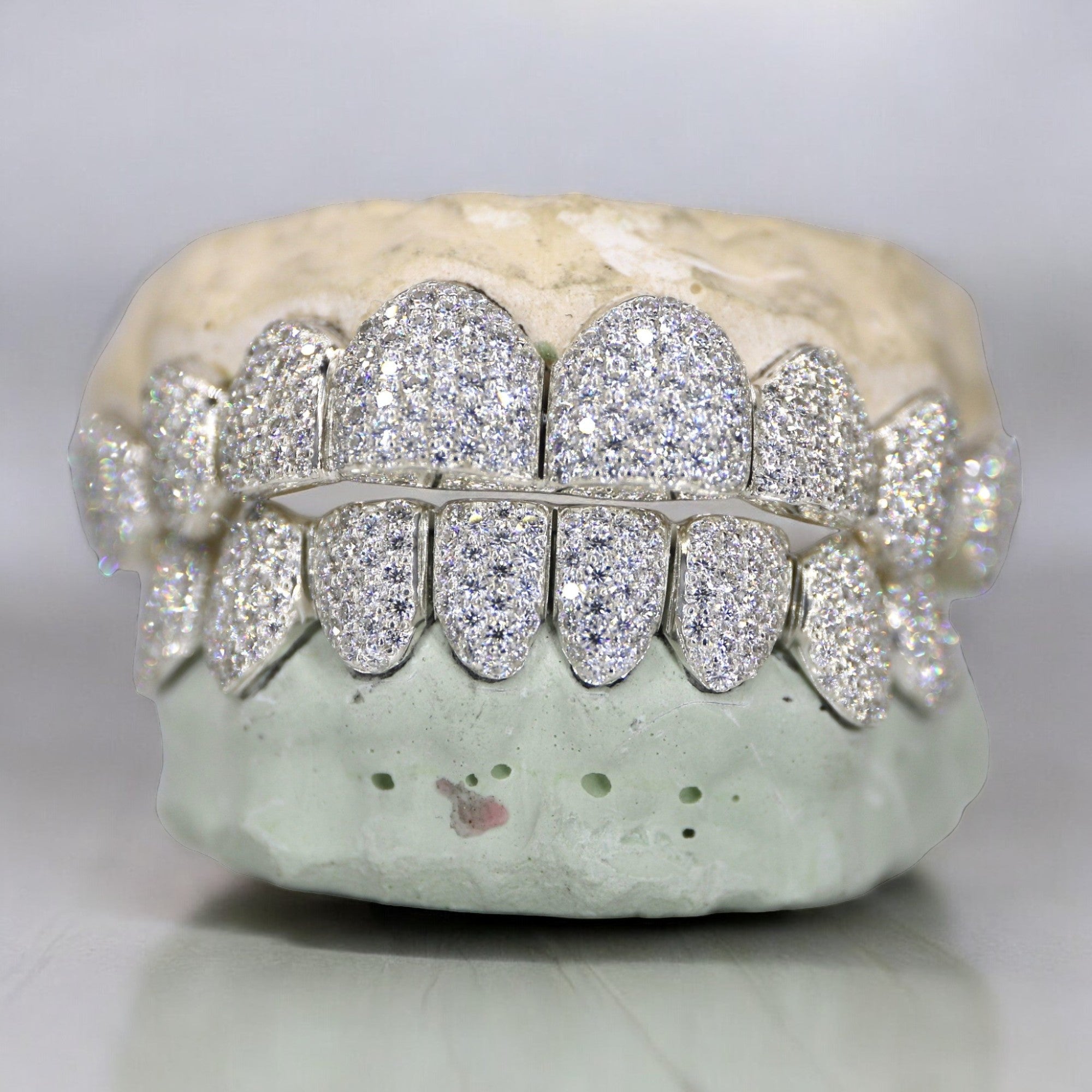 8 ON 8 VVS Moissanite Diamond Grillz