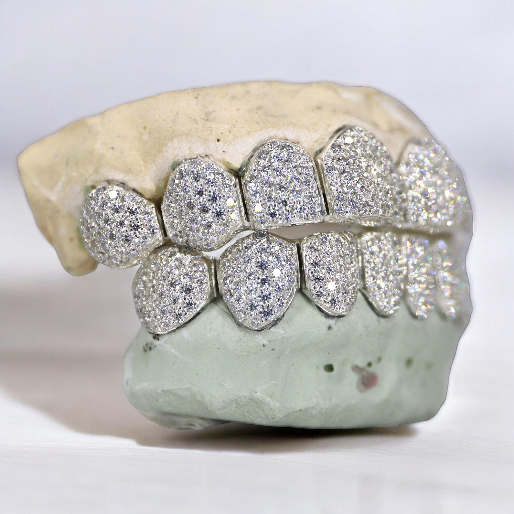 8 ON 8 VVS Moissanite Diamond Grillz