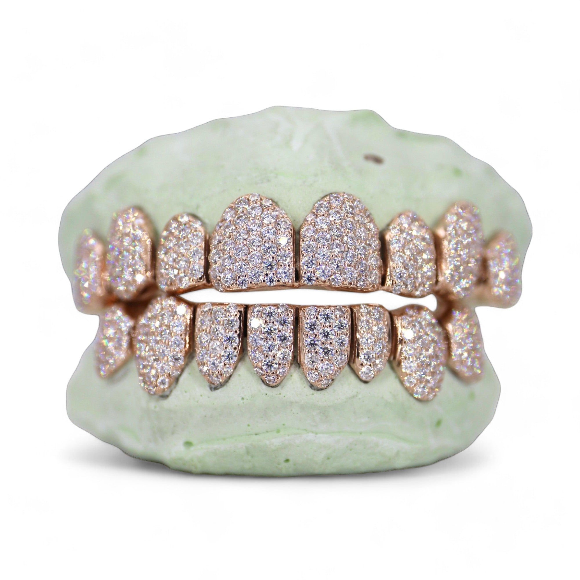 8 ON 8 VVS Moissanite Diamond Grillz