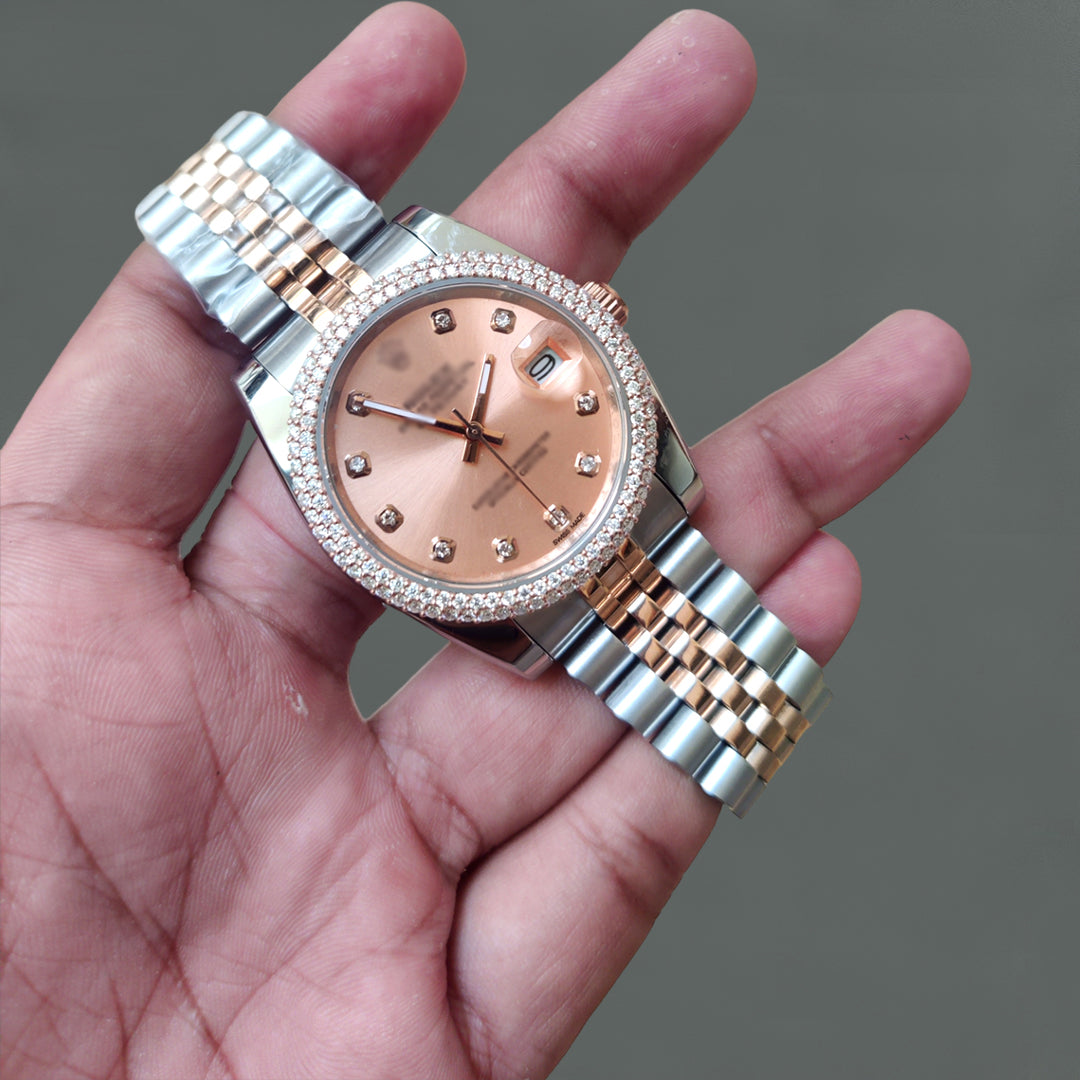 Moissanite Women Rolex Watch