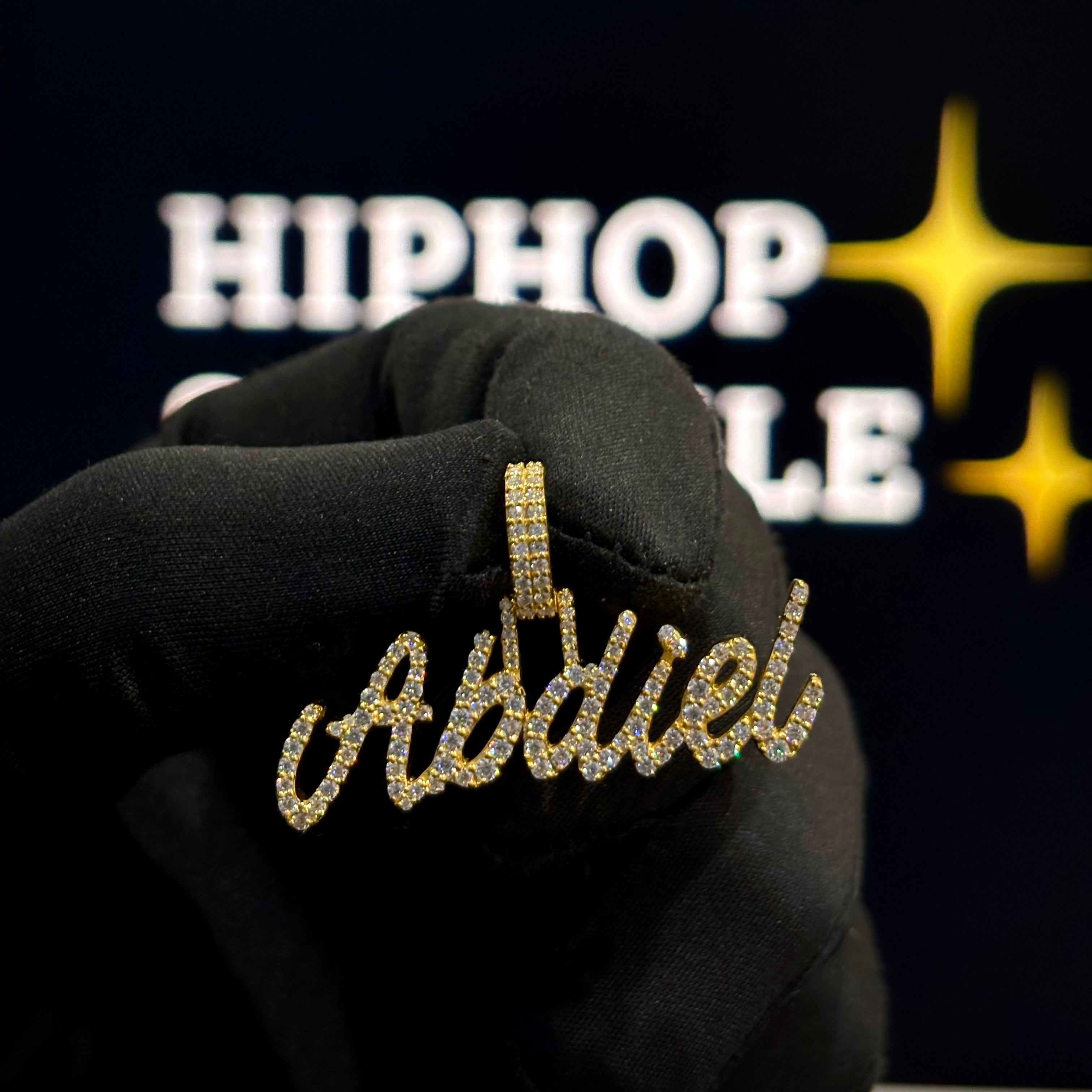 925 Silver Custom Moissanite Pendant – Iced Out Hip Hop Jewelry (1.6 inch x 1 Inch with Bail)