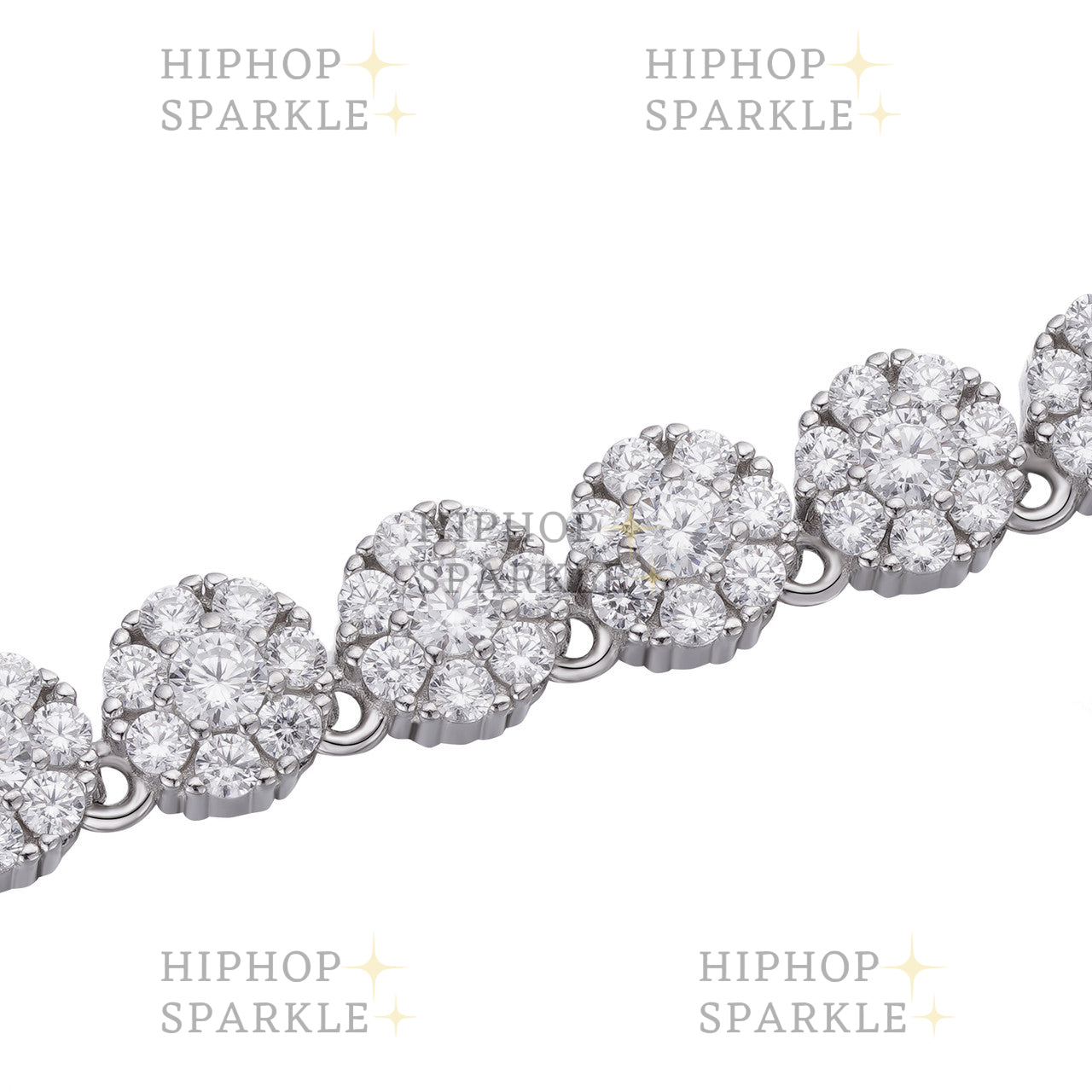 Moissanite Hip Hop Tennis Chain Necklace Iced Out - 925 Silver - 7mm - 16"-24"