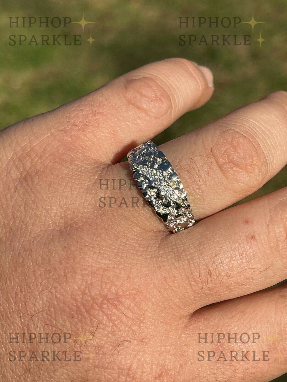 Elegant and Powerful: MOISSANITE Bear Claw Plain Ring in 925 Silver