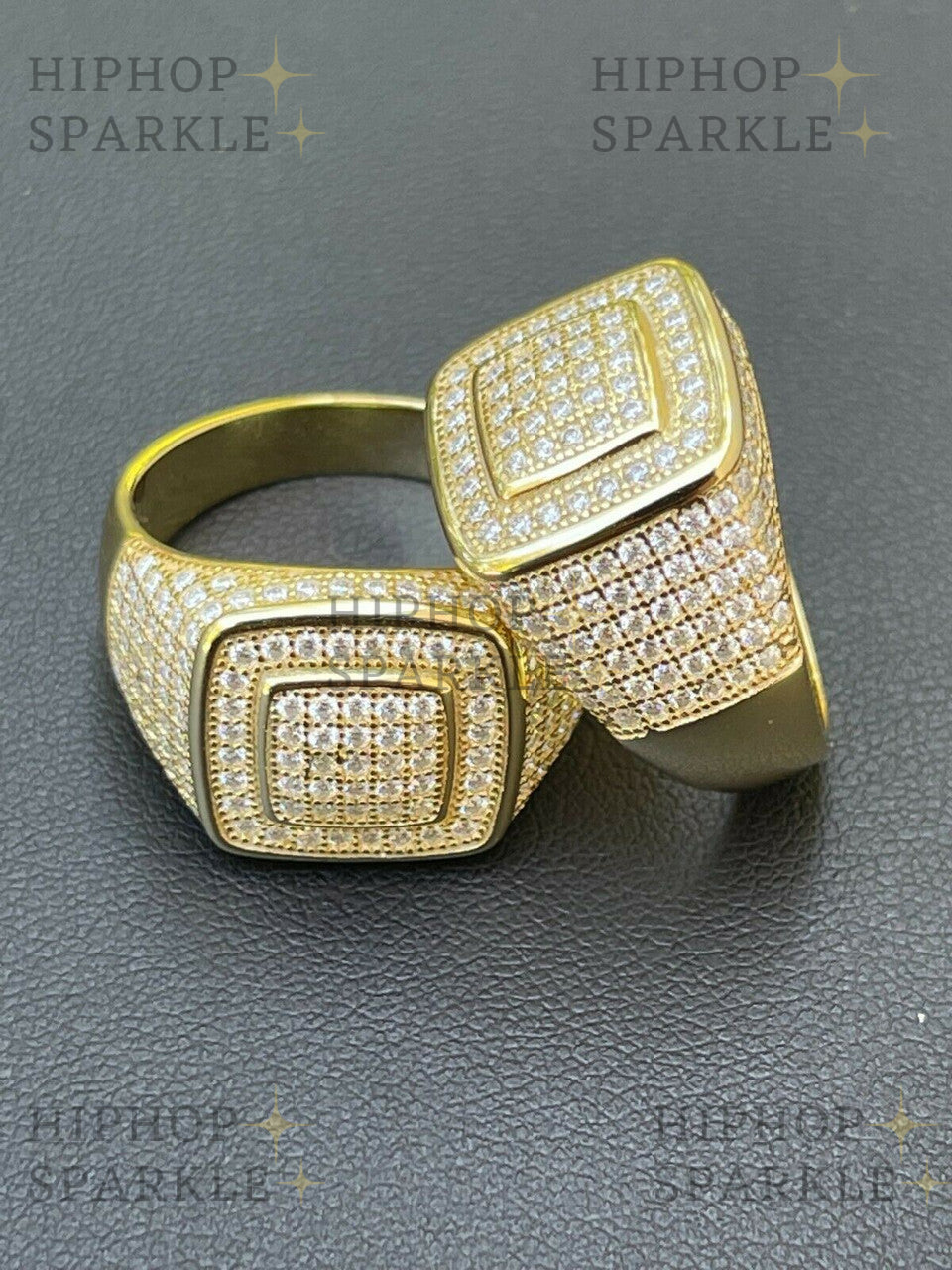 Moissanite Everyday Classic Square Iced Out Ring: A Touch of Luxury for Every Day