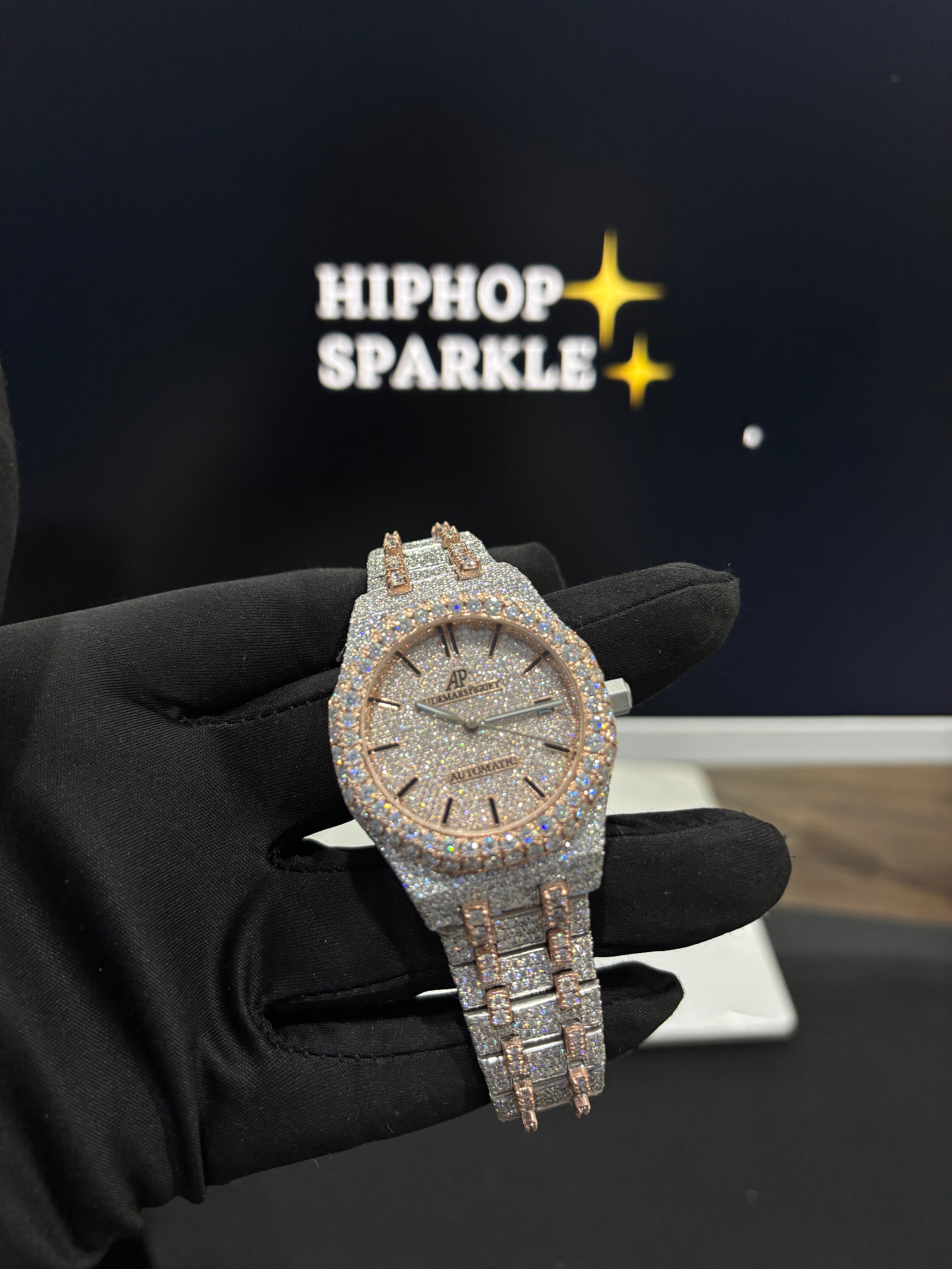 VVS MOISSANITE AUDEMARS PIGUET WATCH