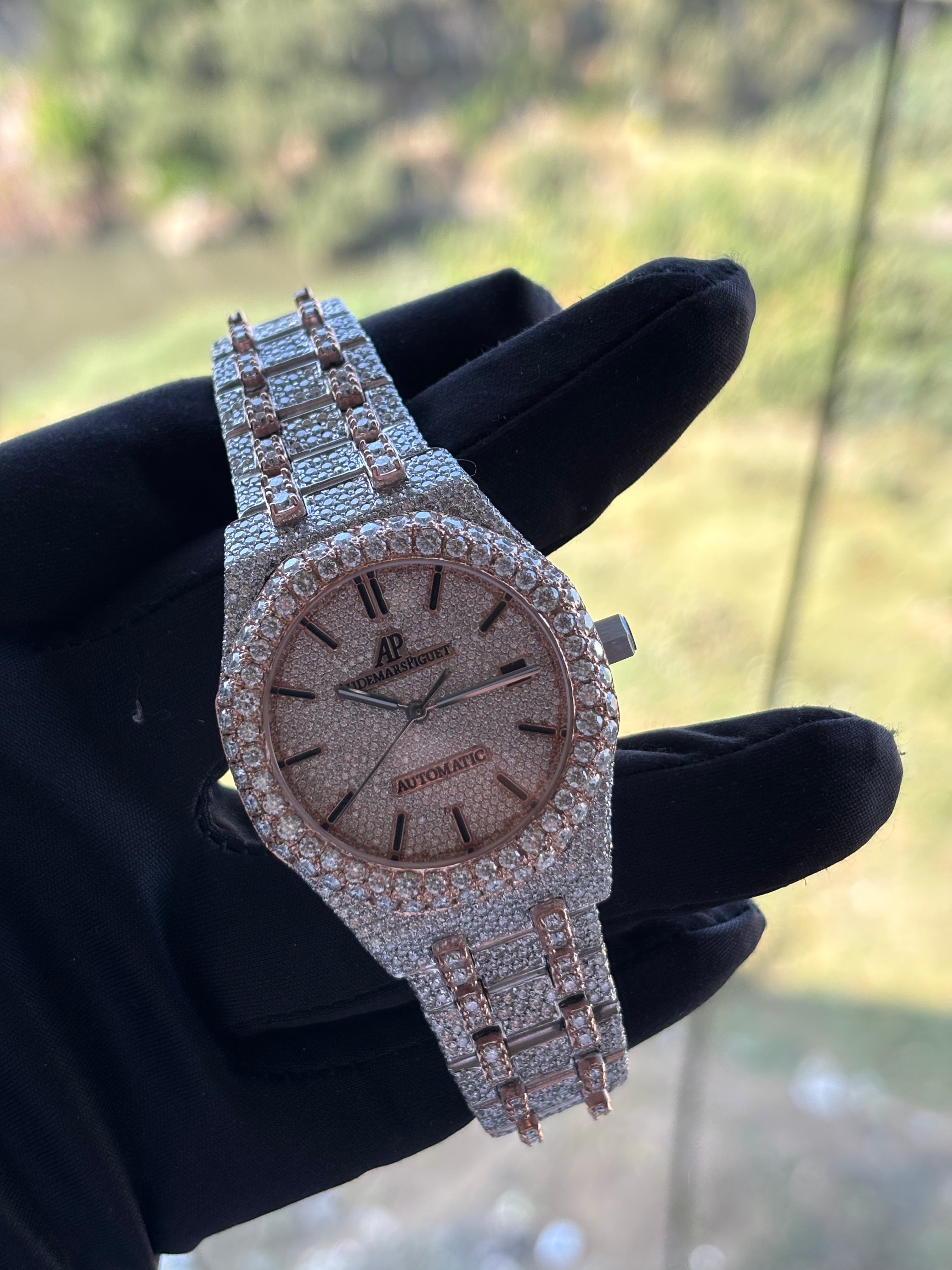 VVS MOISSANITE AUDEMARS PIGUET WATCH