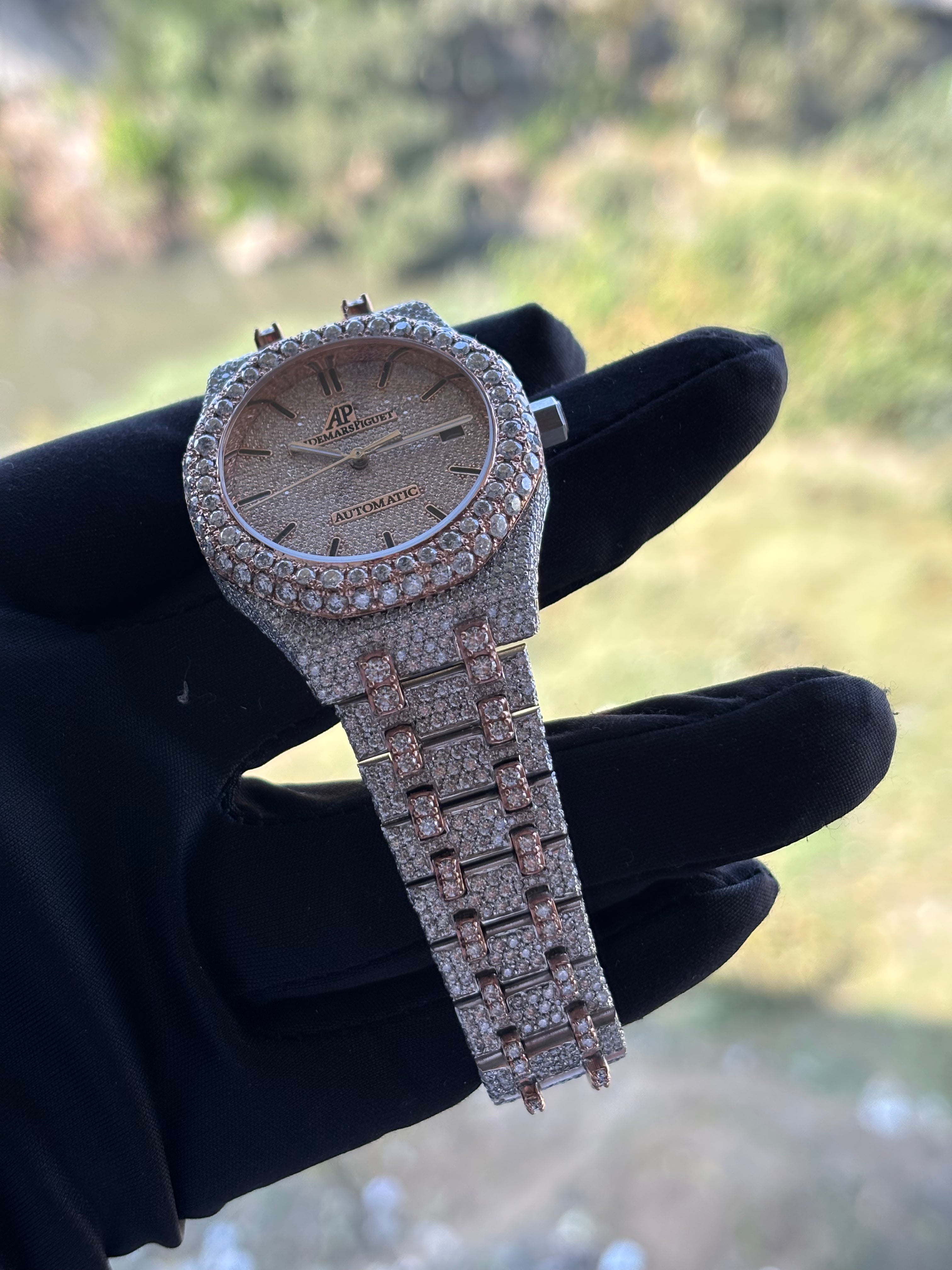 VVS MOISSANITE AUDEMARS PIGUET WATCH