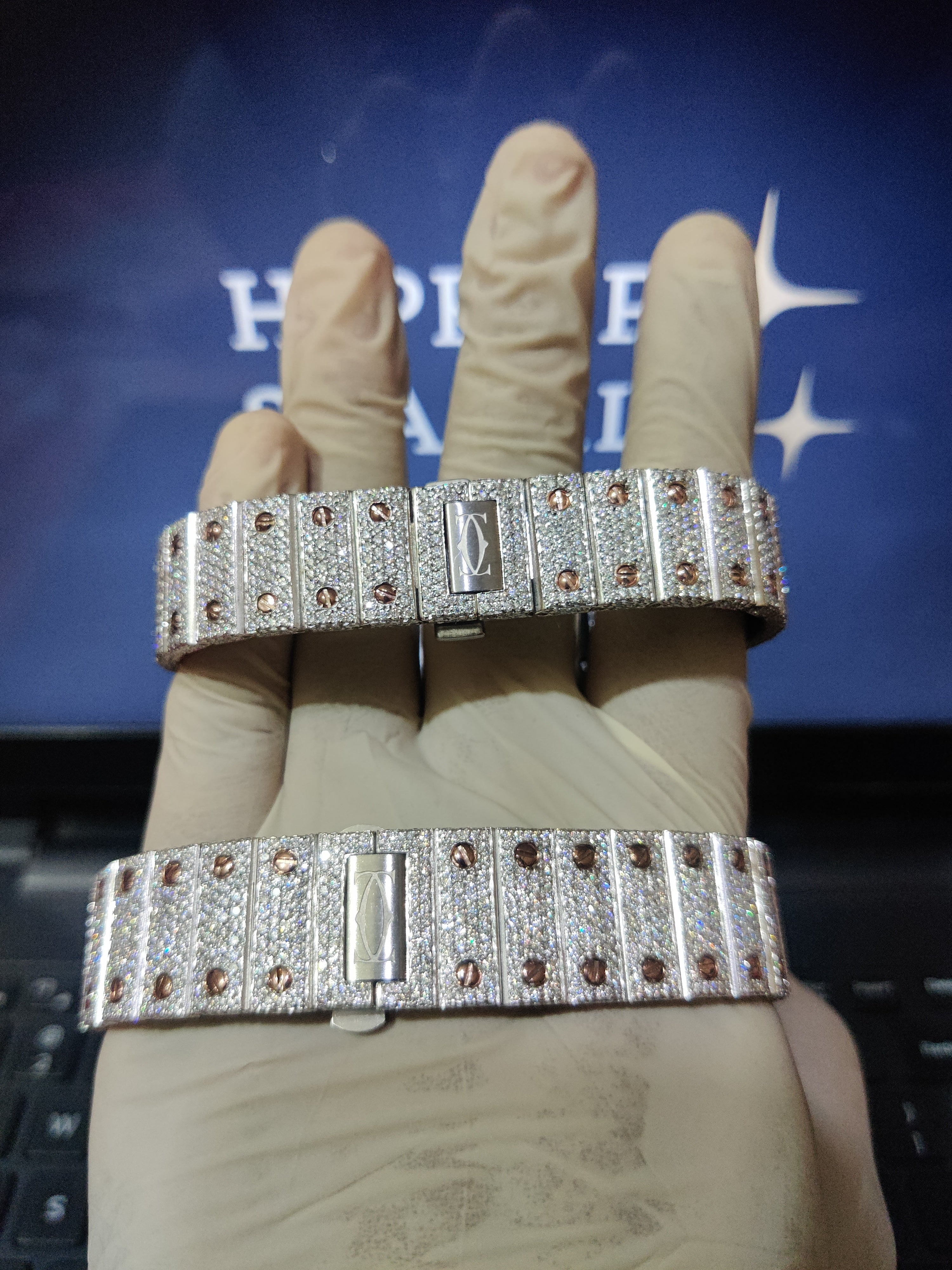 Iced Out Cartier Watch