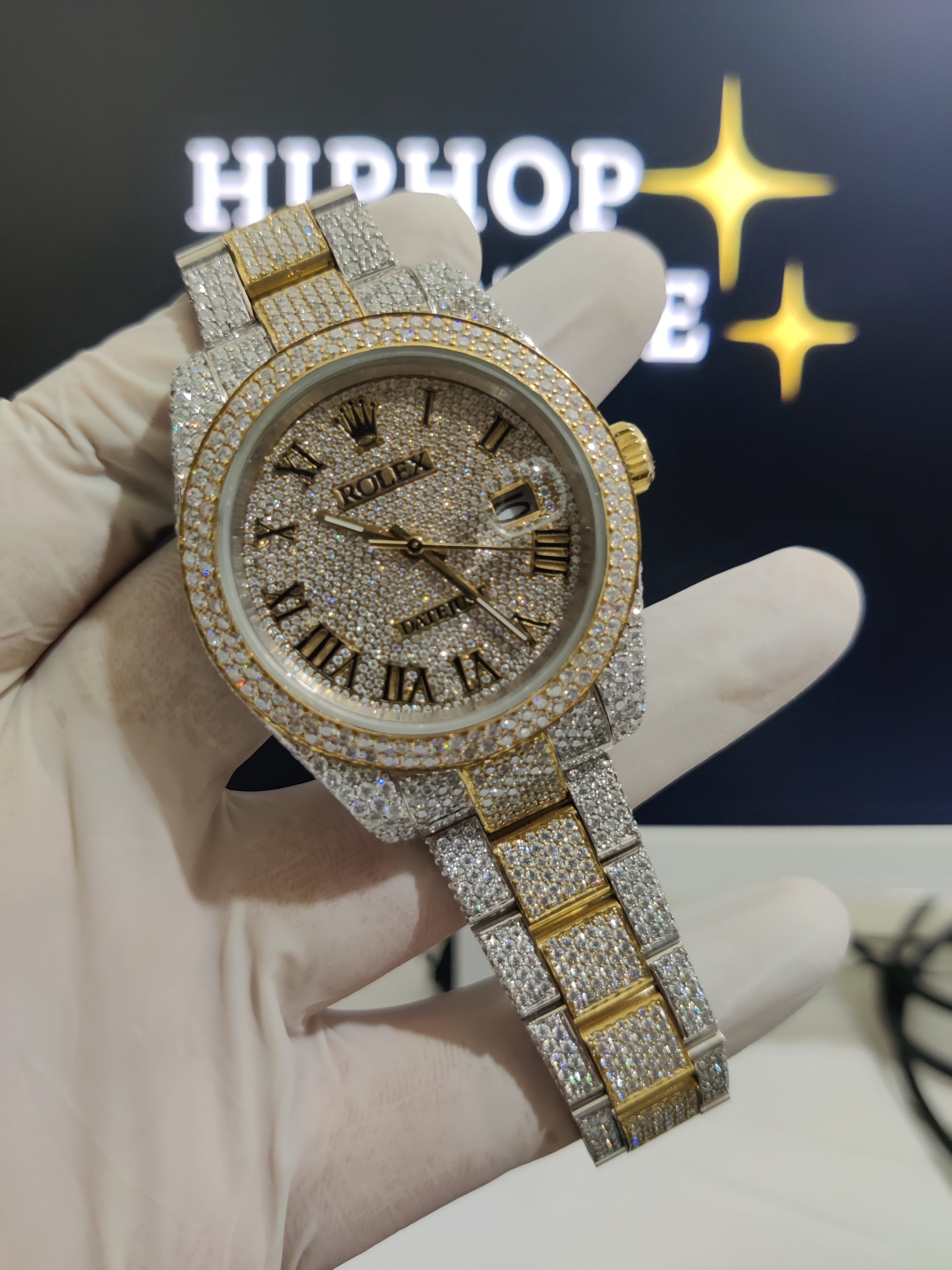 Moissanite Rolex Watch