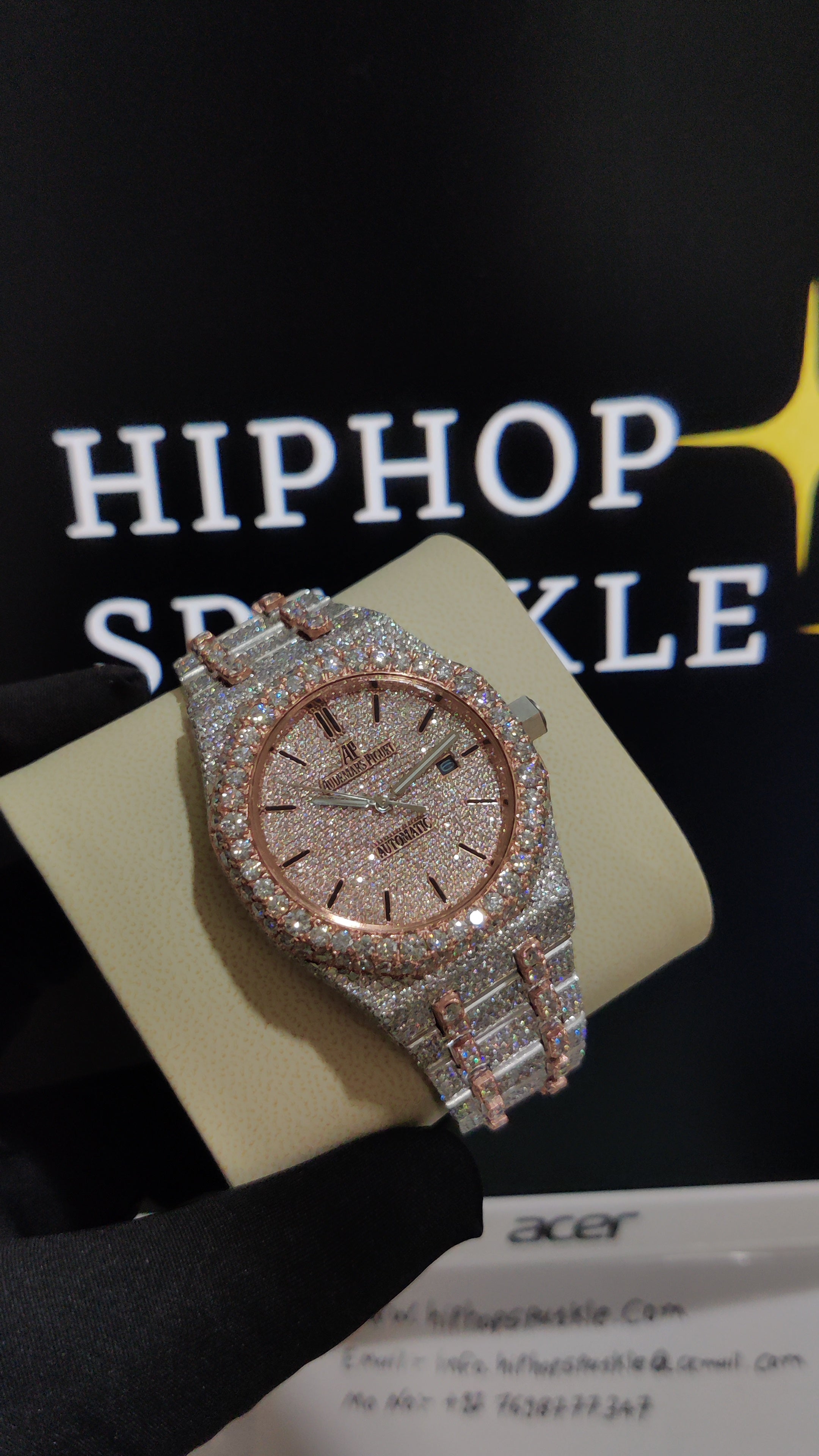 VVS MOISSANITE AUDEMARS PIGUET WATCH