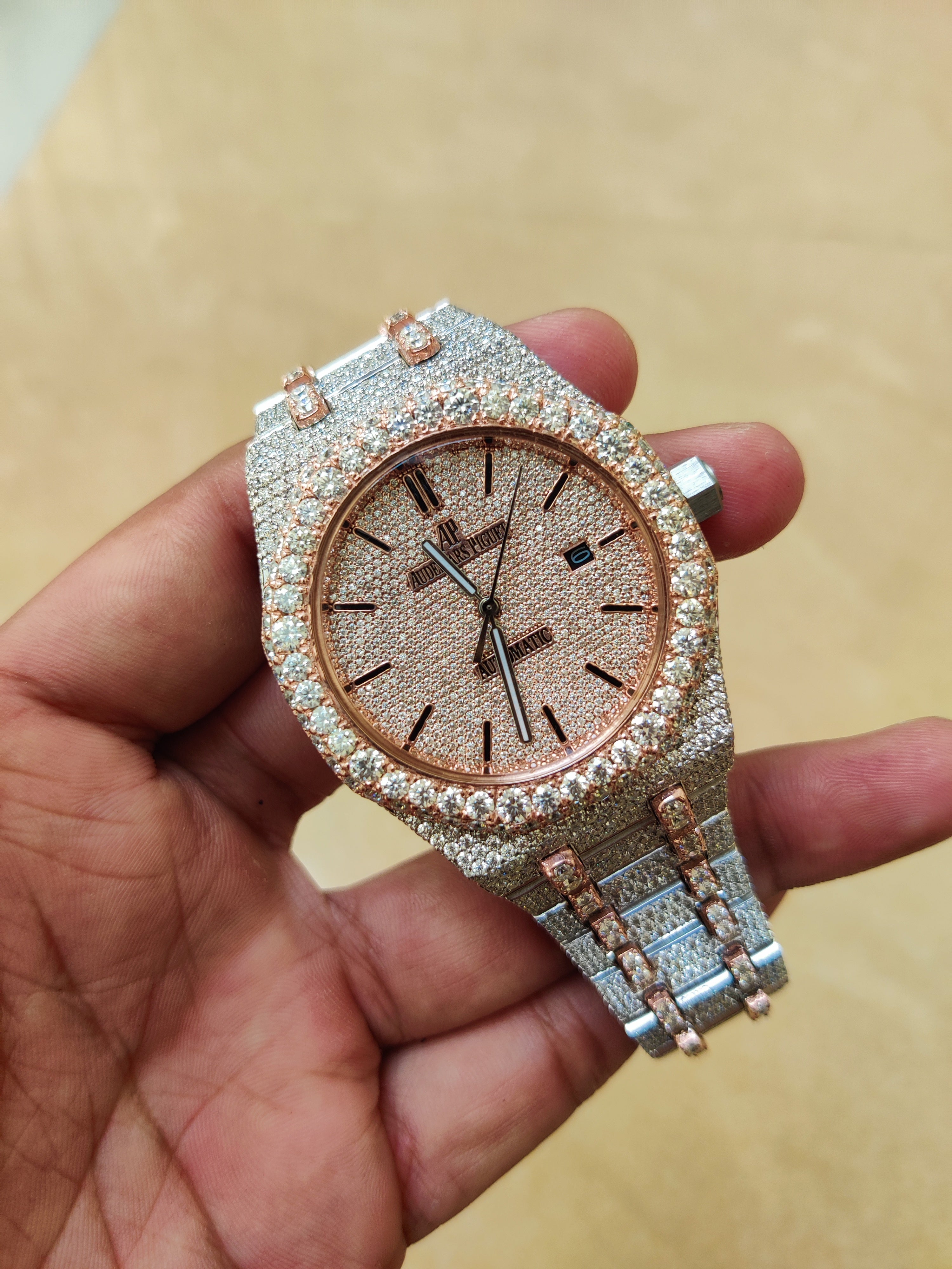 VVS MOISSANITE AUDEMARS PIGUET WATCH