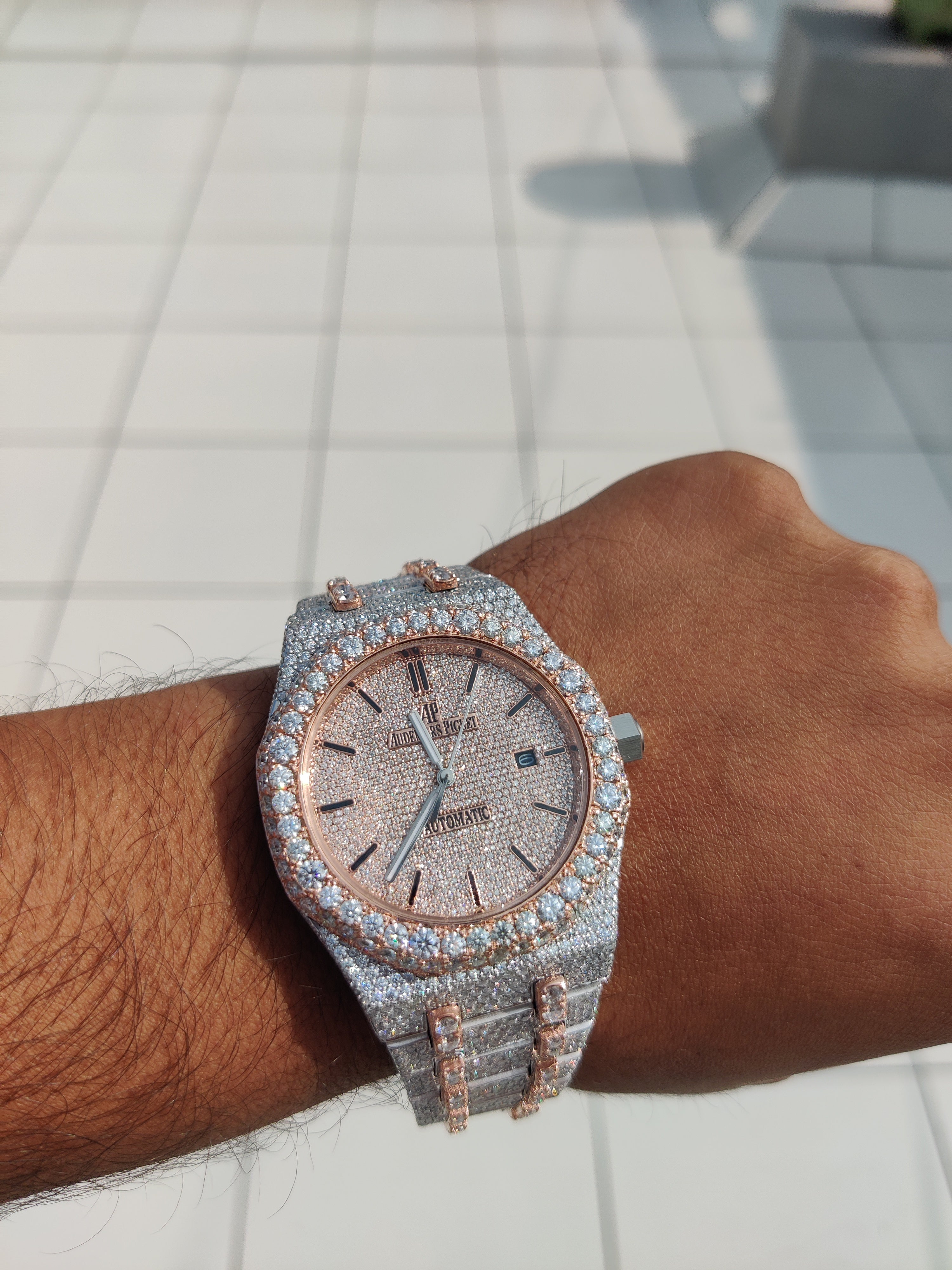 VVS MOISSANITE AUDEMARS PIGUET WATCH