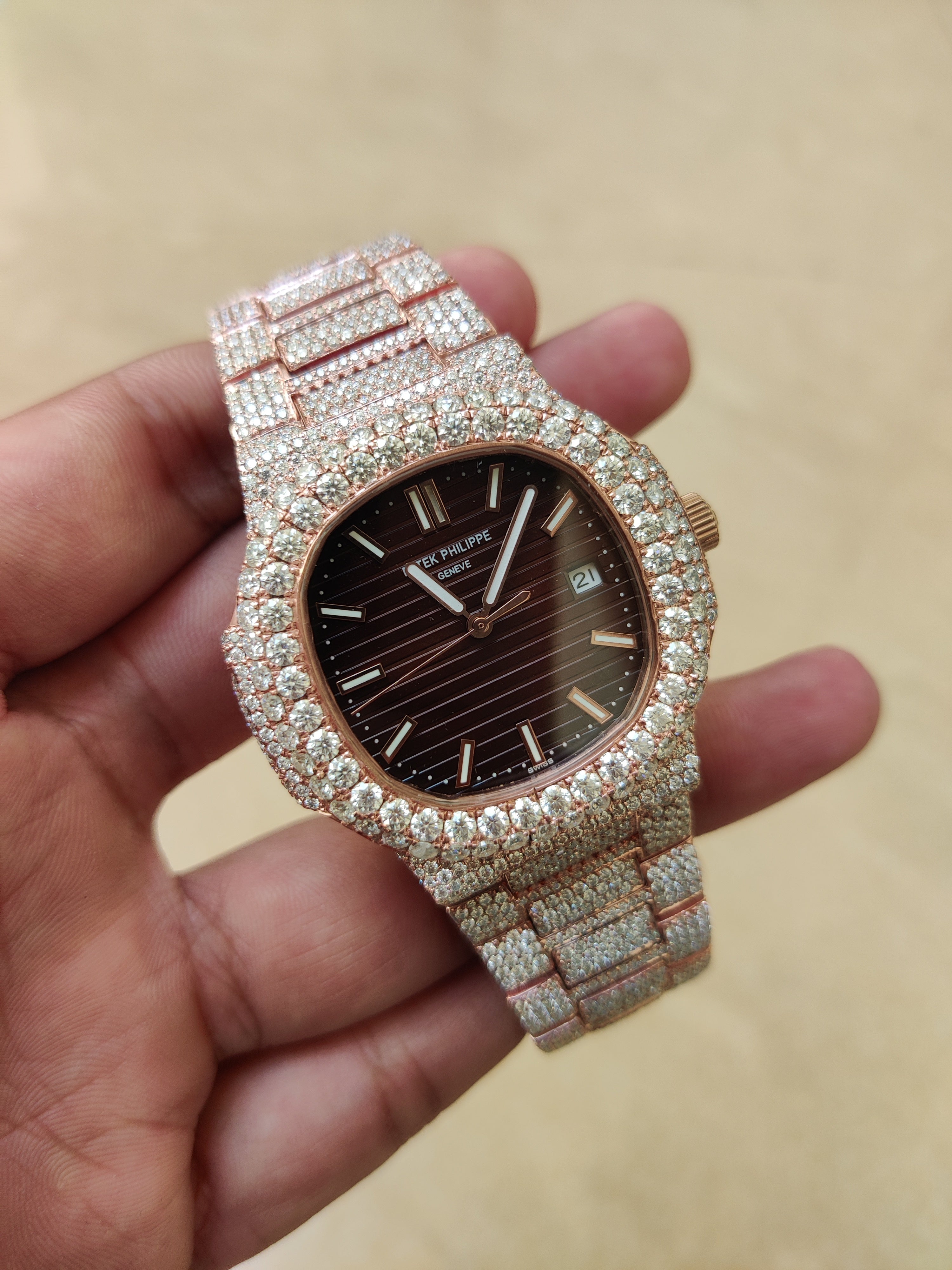 Moissanite Patek Philippe Watch