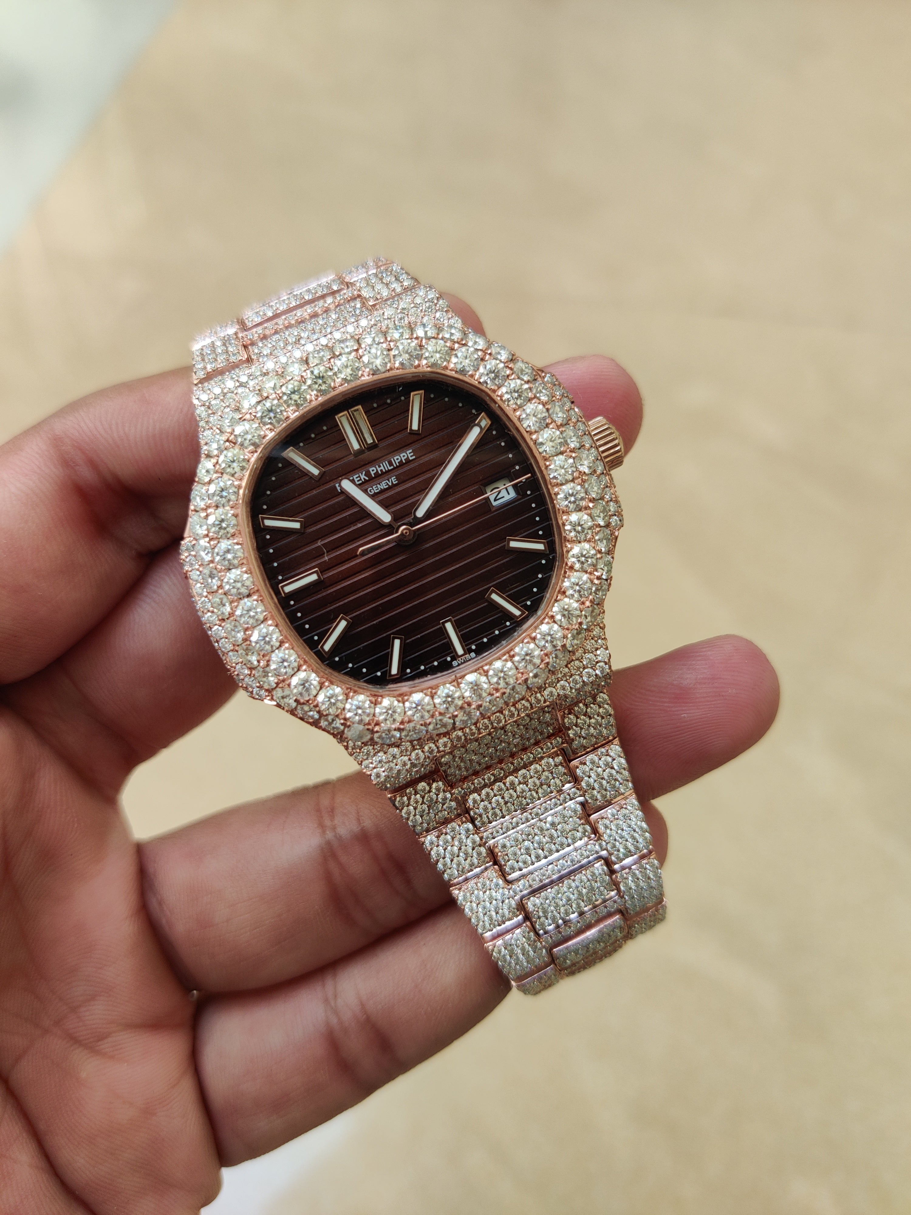 Moissanite Patek Philippe Watch