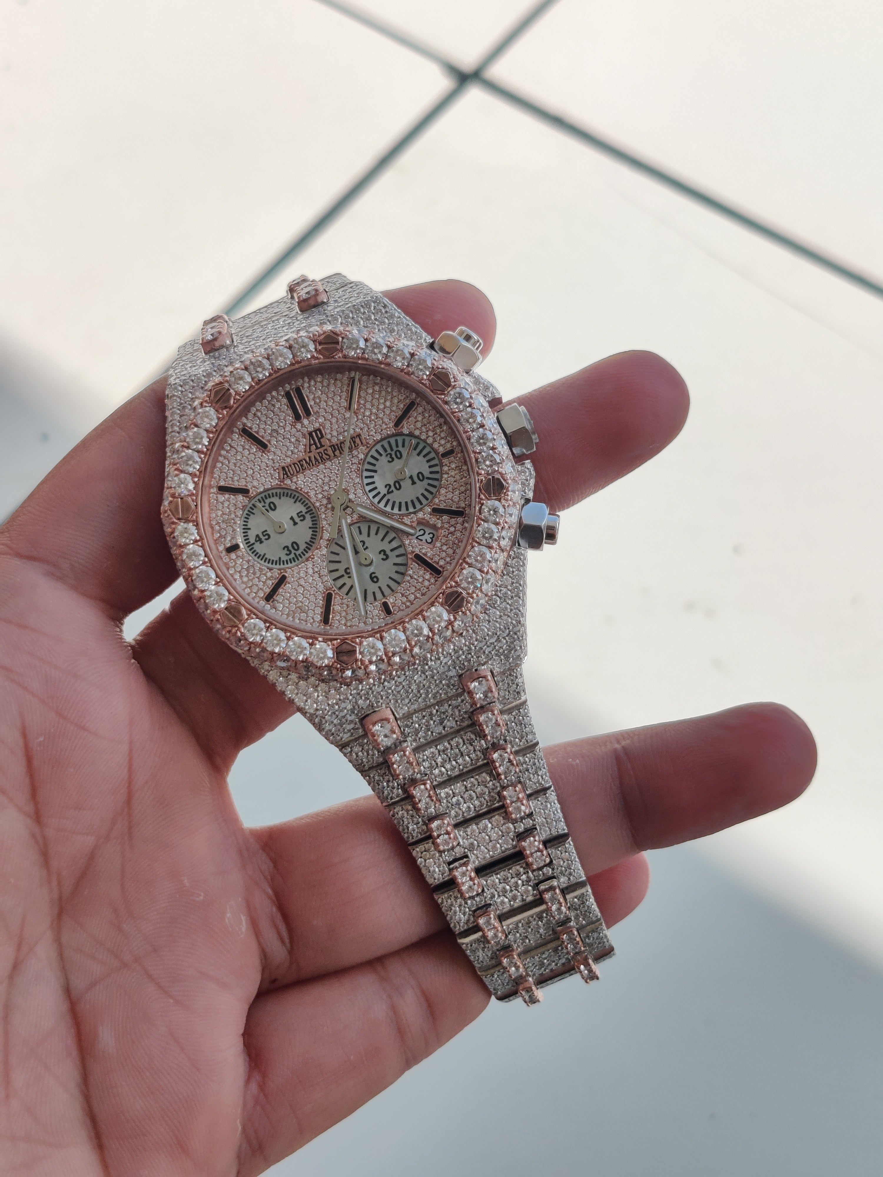 VVS MOISSANITE AUDEMARS PIGUET WATCH