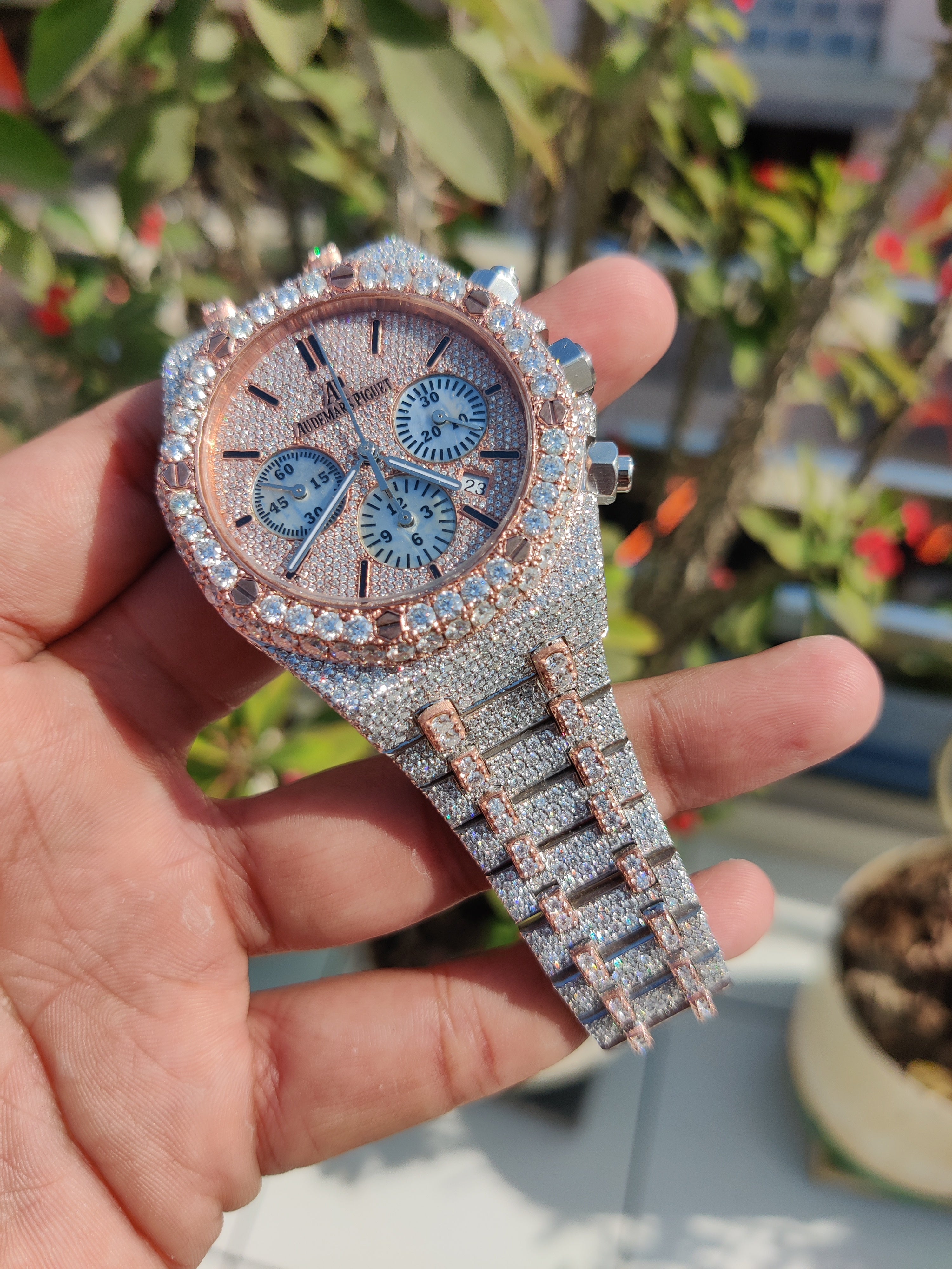 VVS MOISSANITE AUDEMARS PIGUET WATCH