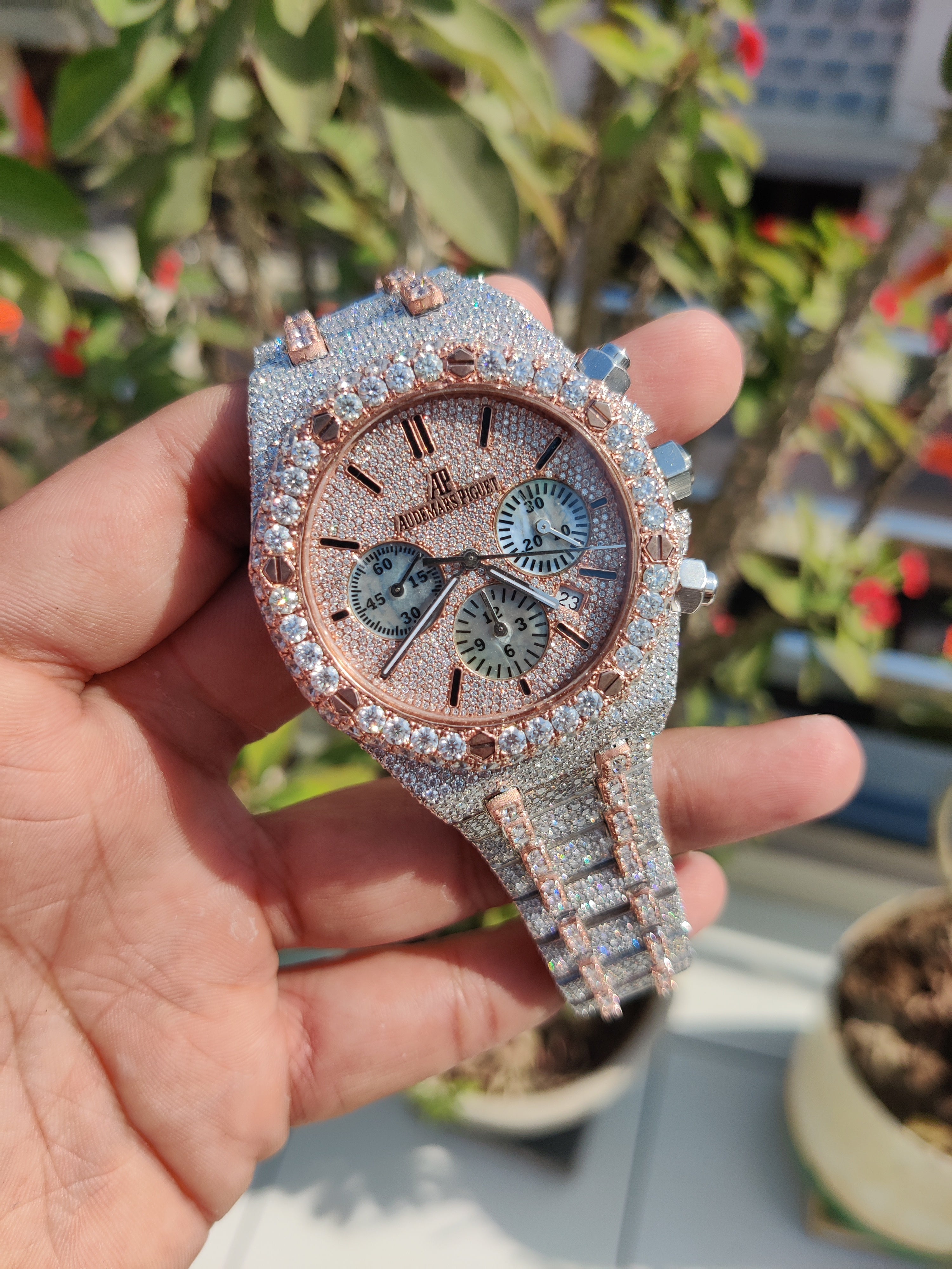 VVS MOISSANITE AUDEMARS PIGUET WATCH