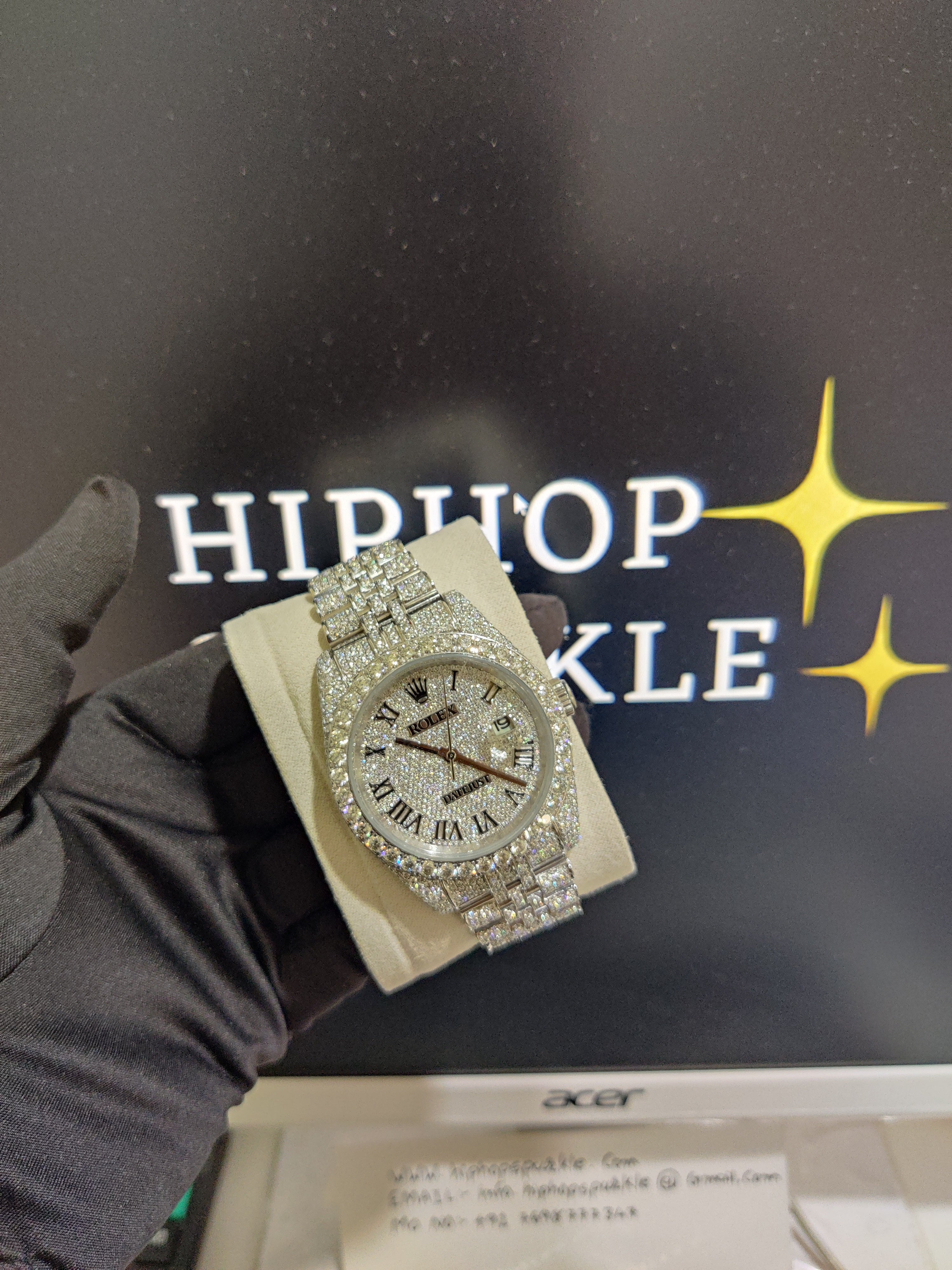 Moissanite Rolex Watch