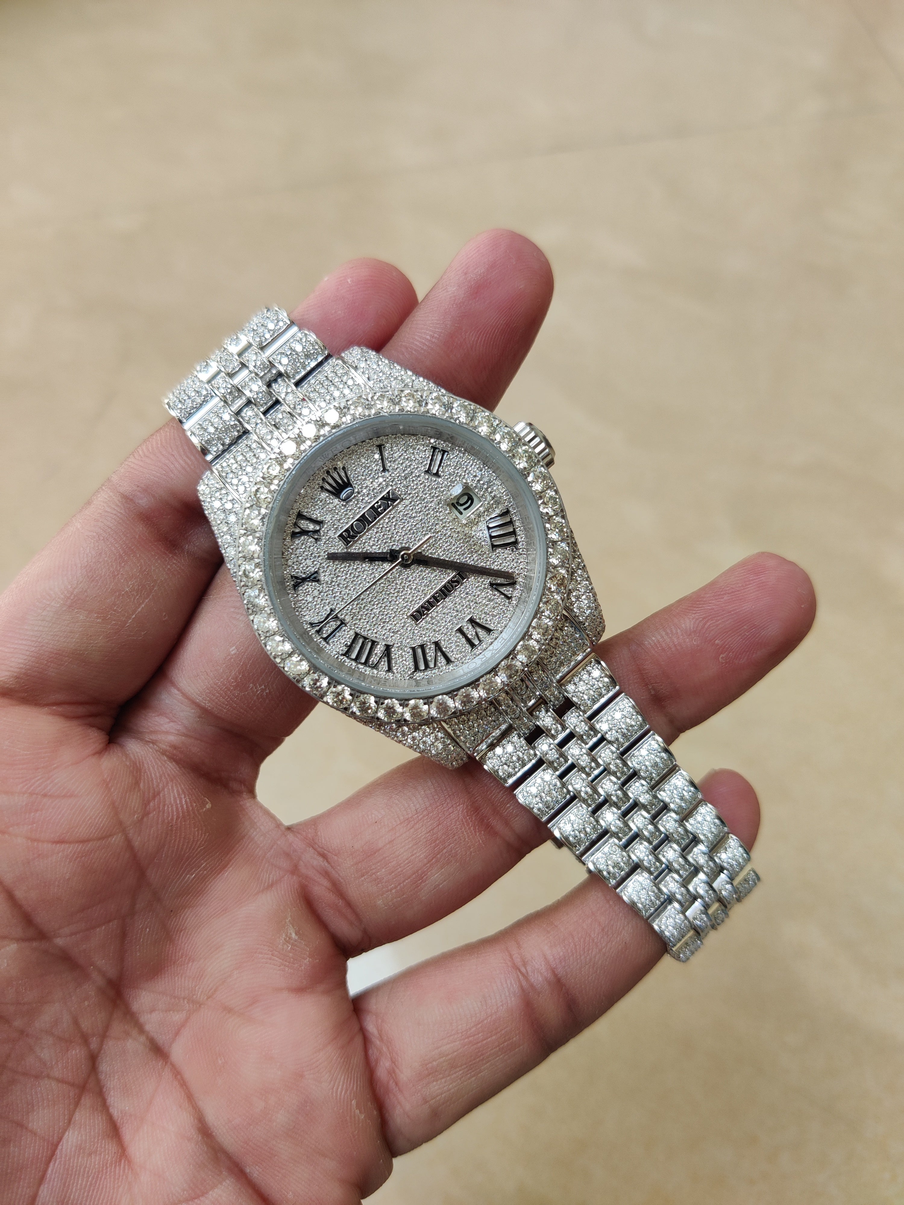 Moissanite Rolex Watch