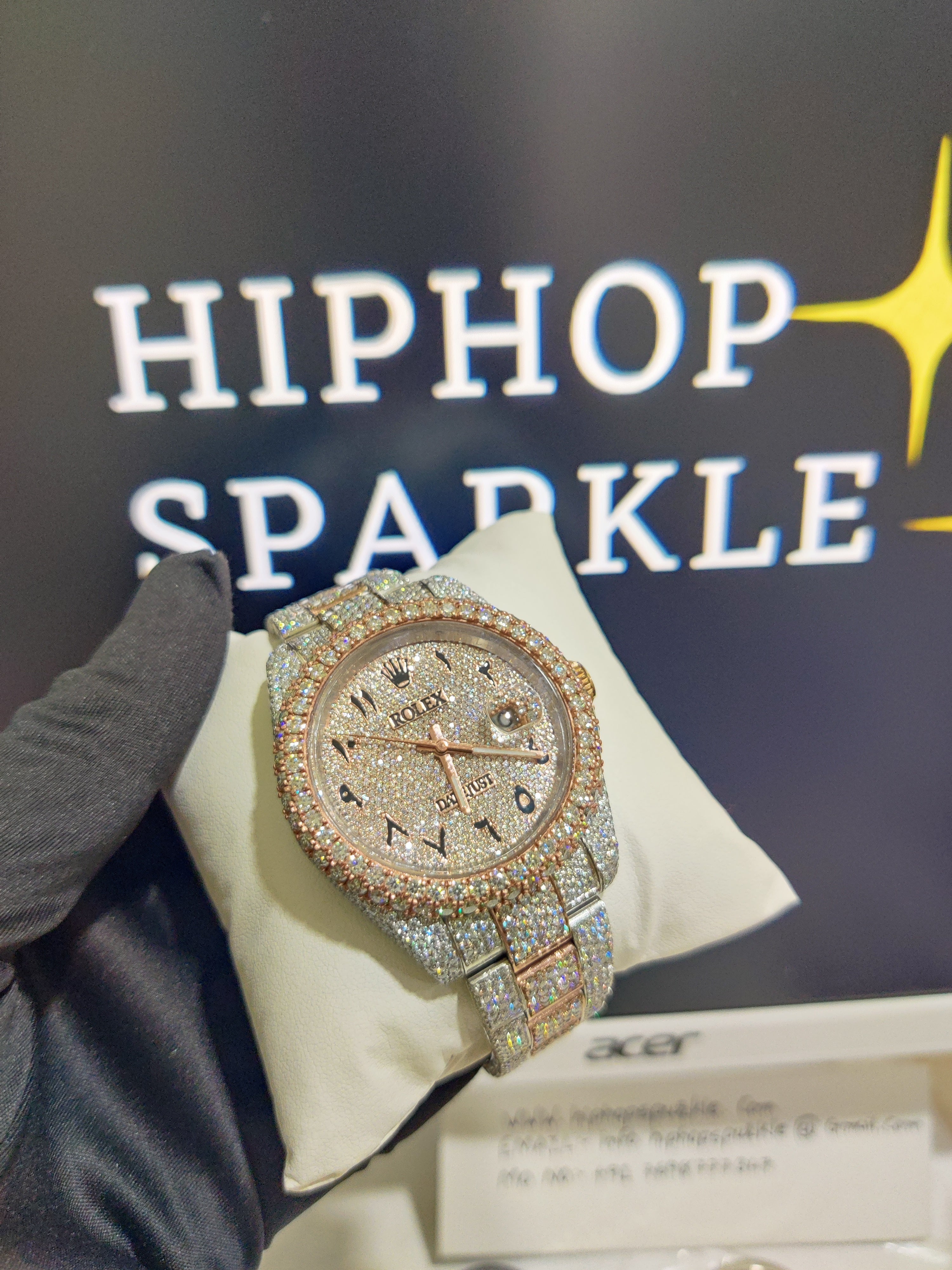 Moissanite Rolex Watch