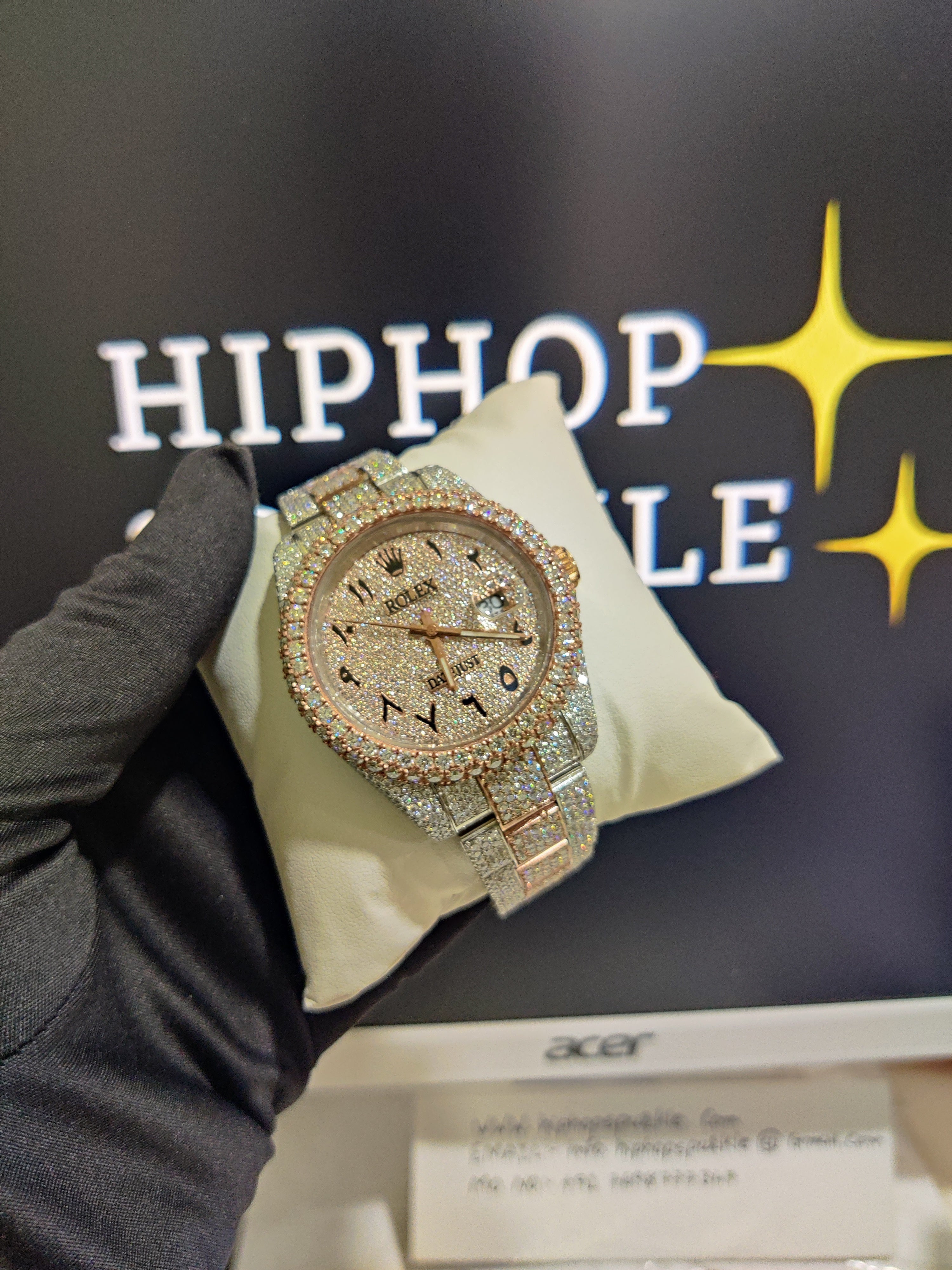 Moissanite Rolex Watch