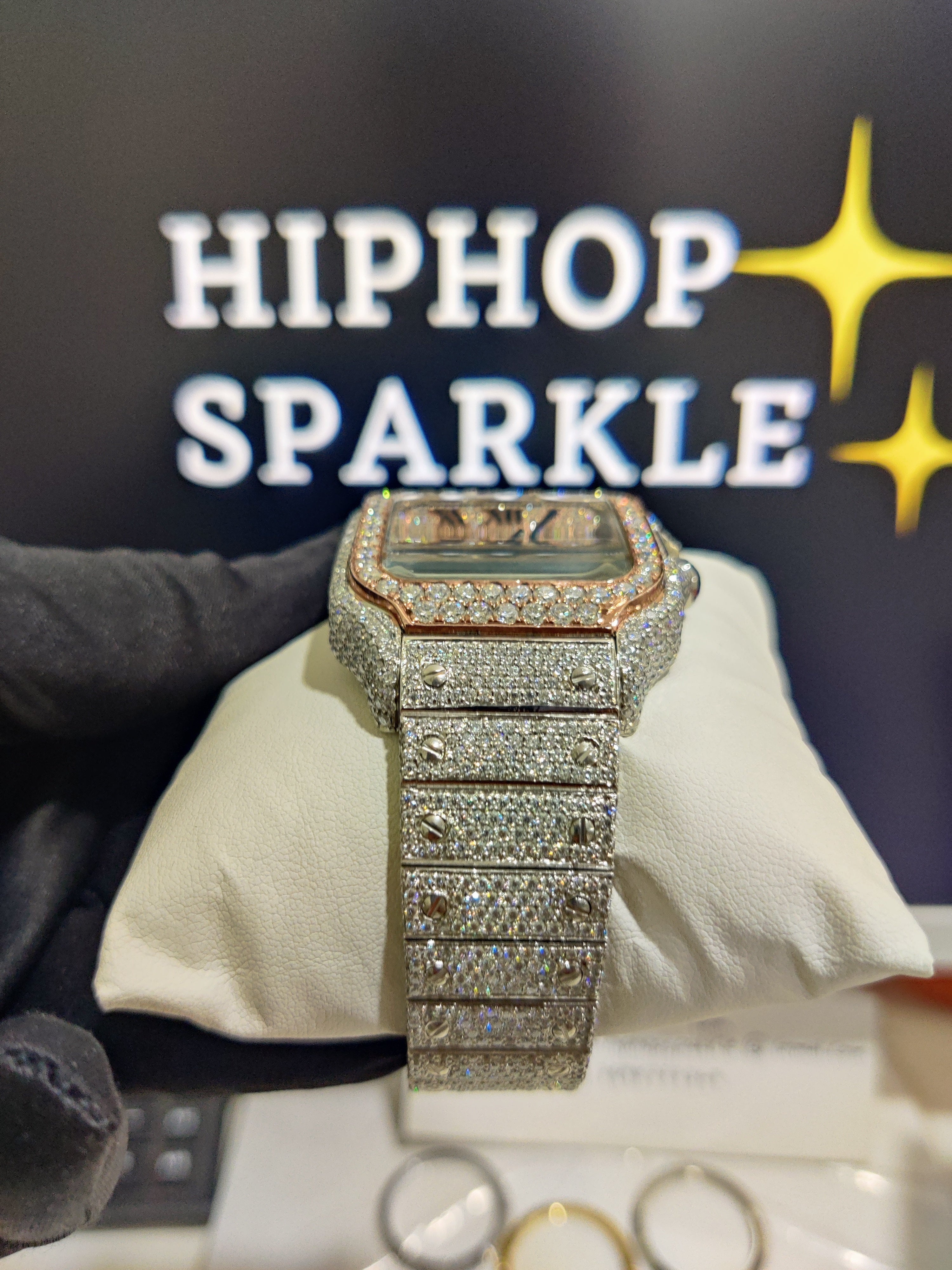 Iced Out Cartier Watch