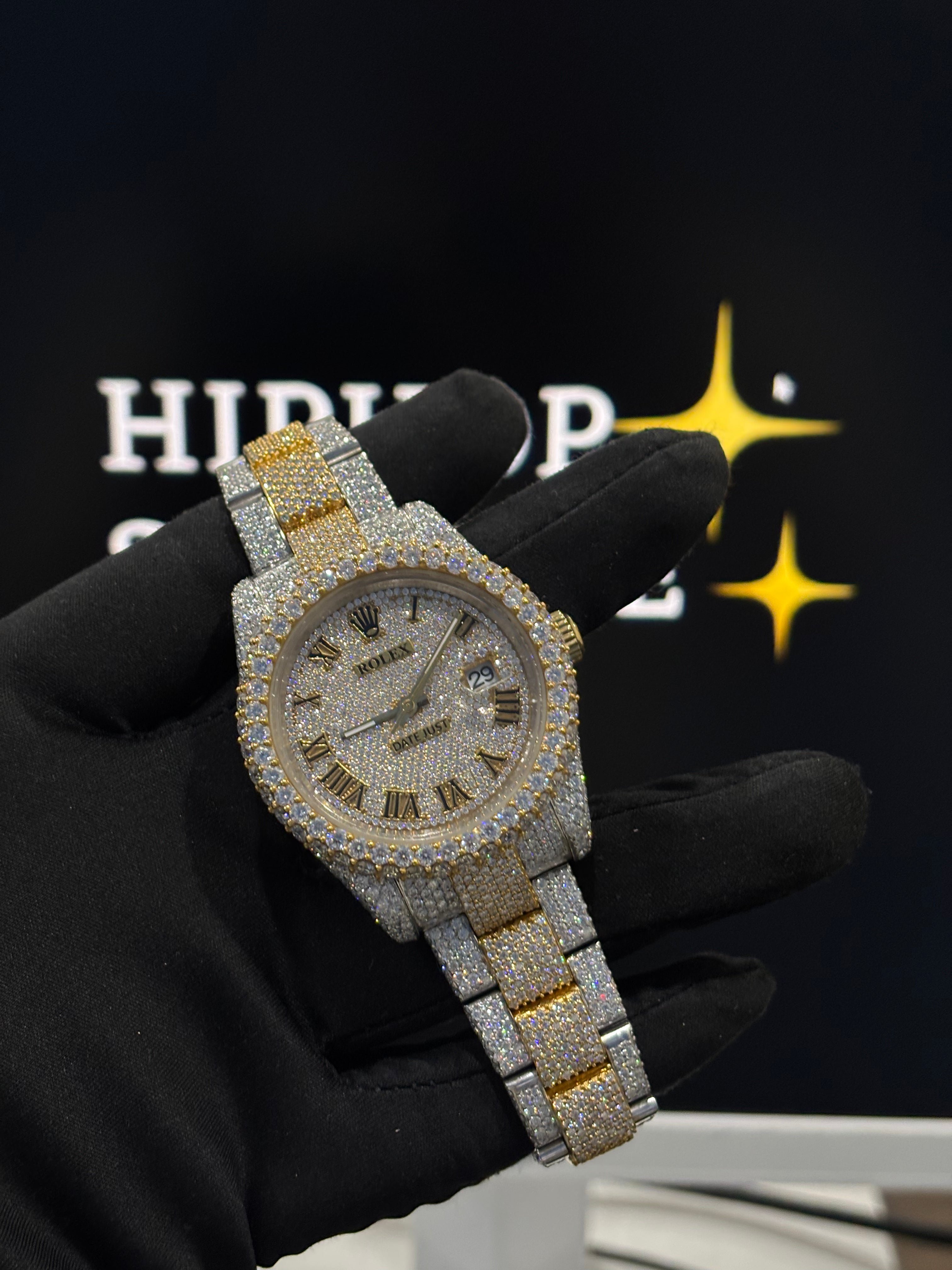 Moissanite Rolex Watch