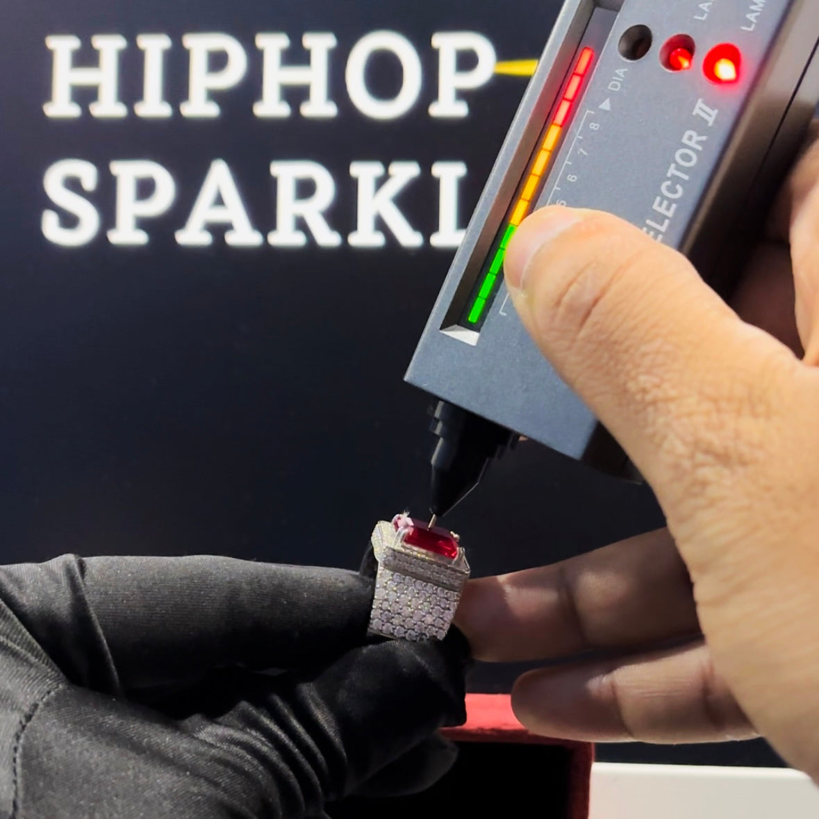 Moissanite Diamond Hip Hop Ring