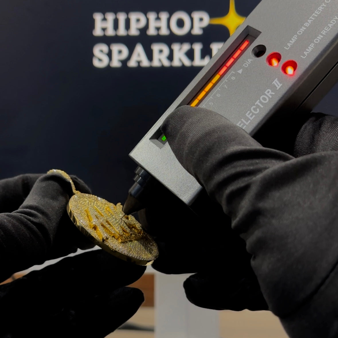 14K Gold Plated 925 Silver with Full Iced-Out Moissanite