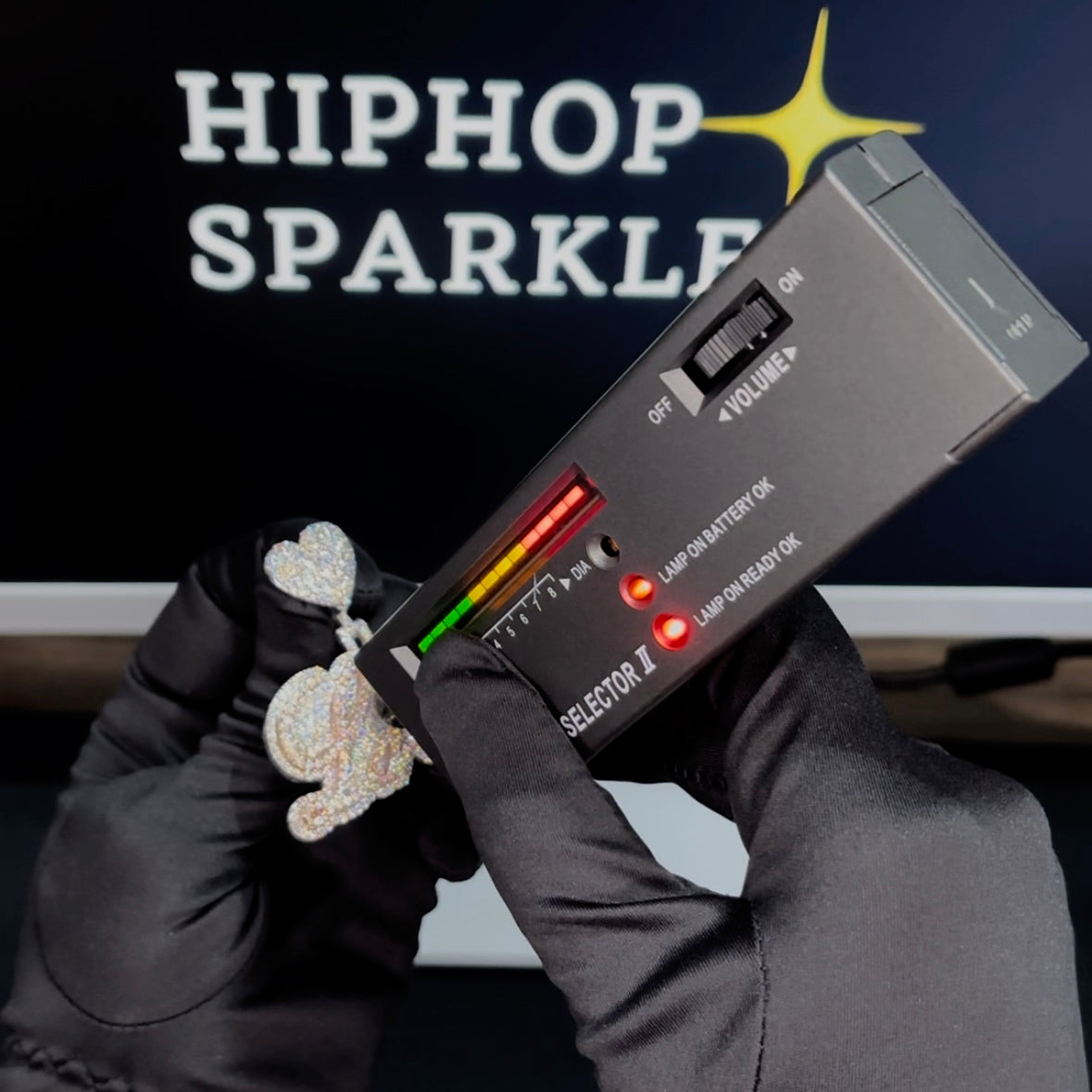 Iced Out Moissanite Hip Hop Jewelry with Heart Bail