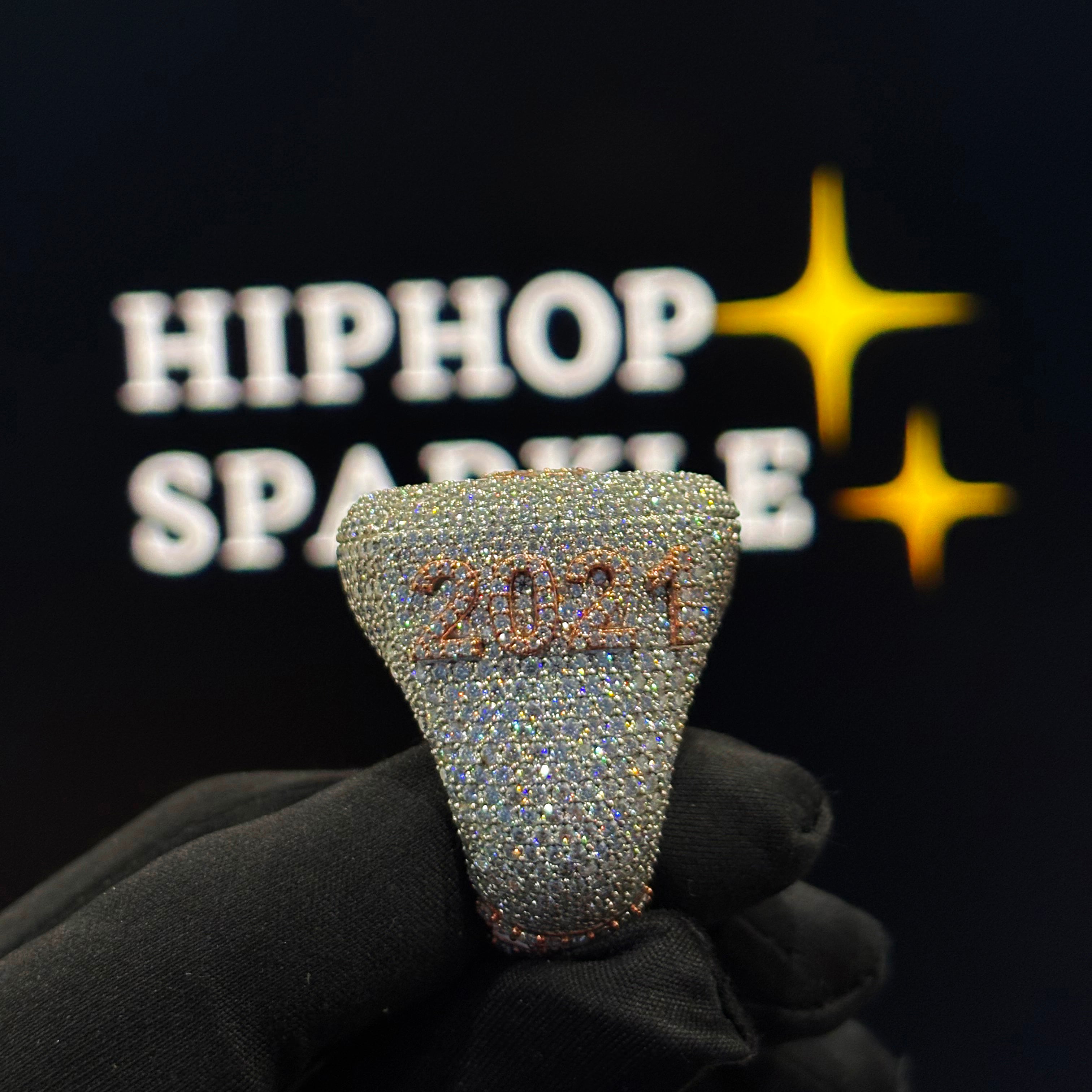 925 Silver Hip Hop Statement Ring