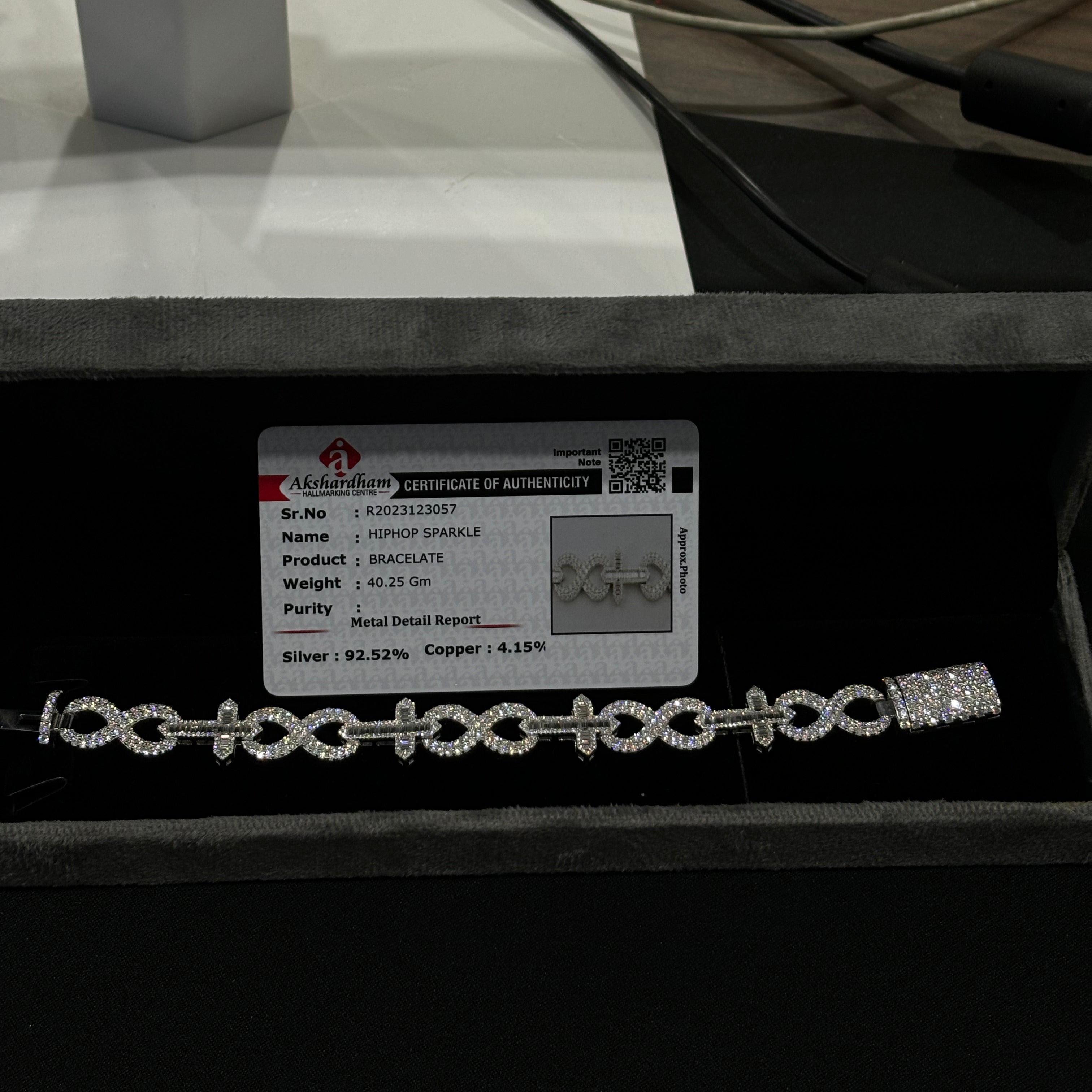 Moissanite Hip Hop Jewelry with Diamond Finish