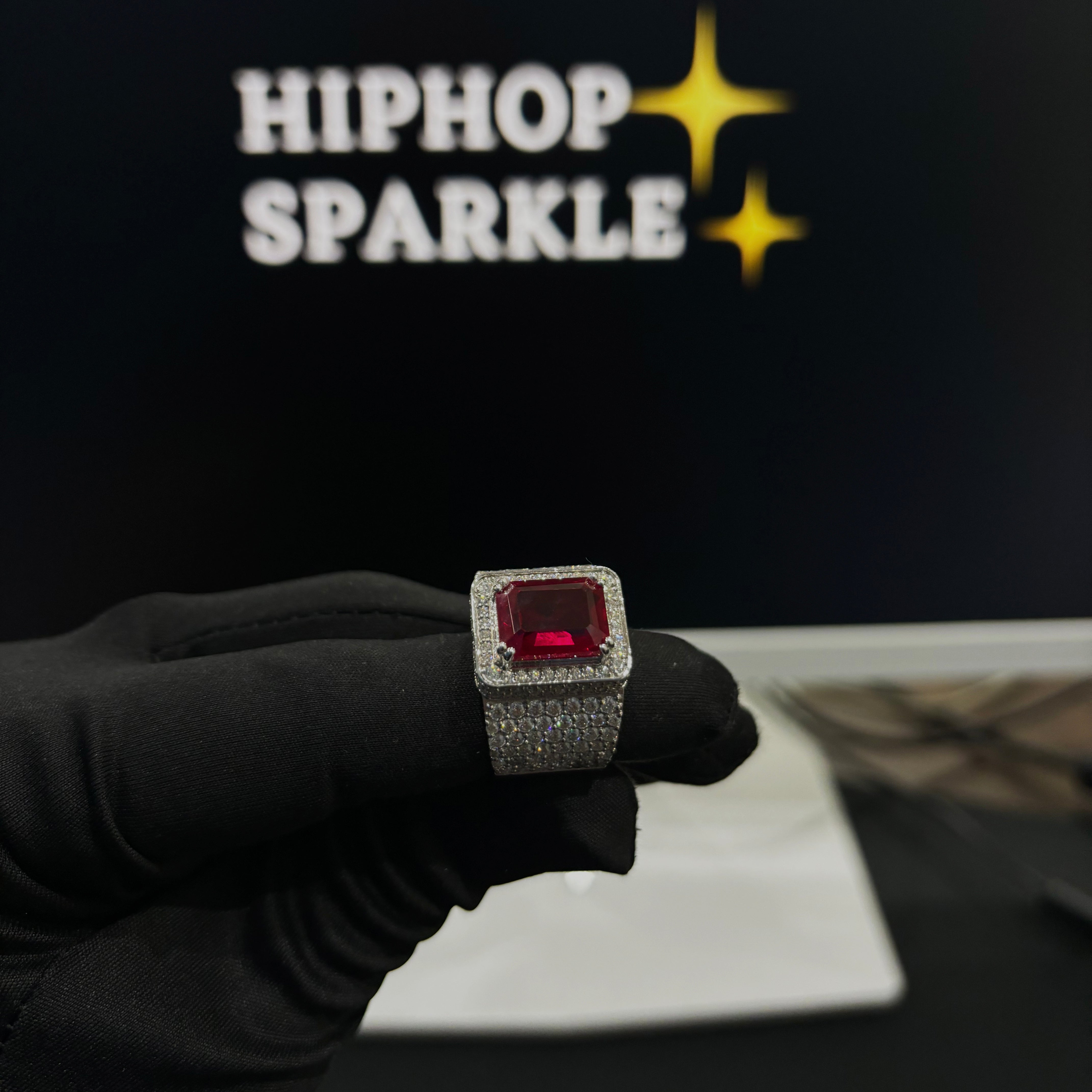 Moissanite Diamond Hip Hop Ring