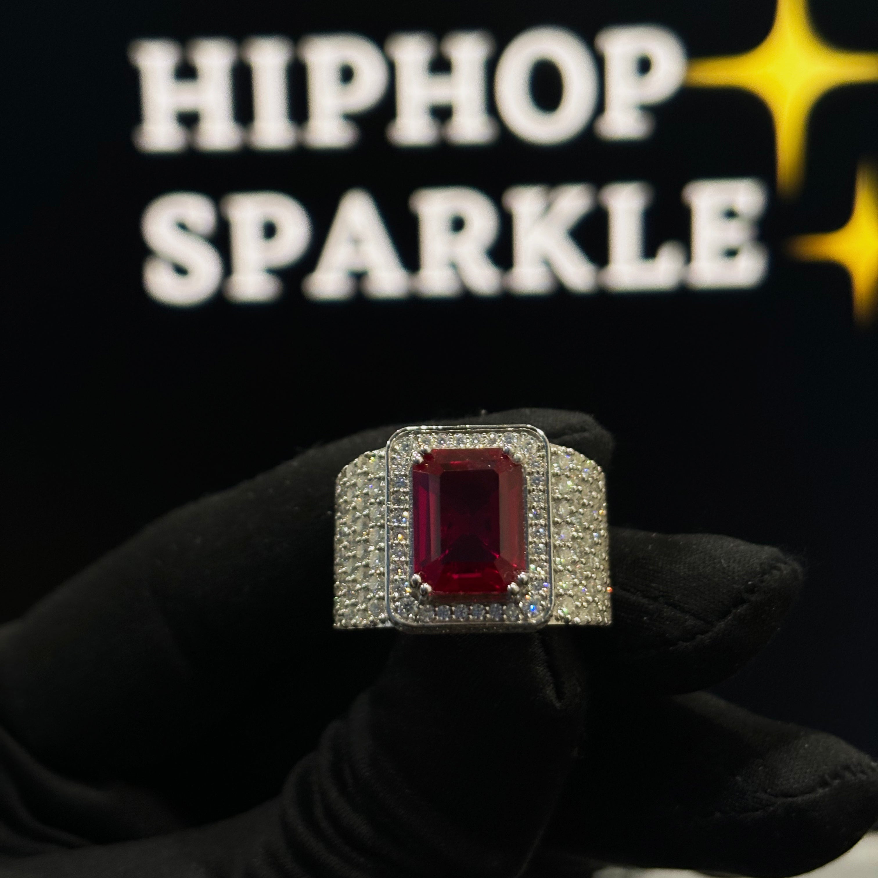 Moissanite Diamond Hip Hop Ring