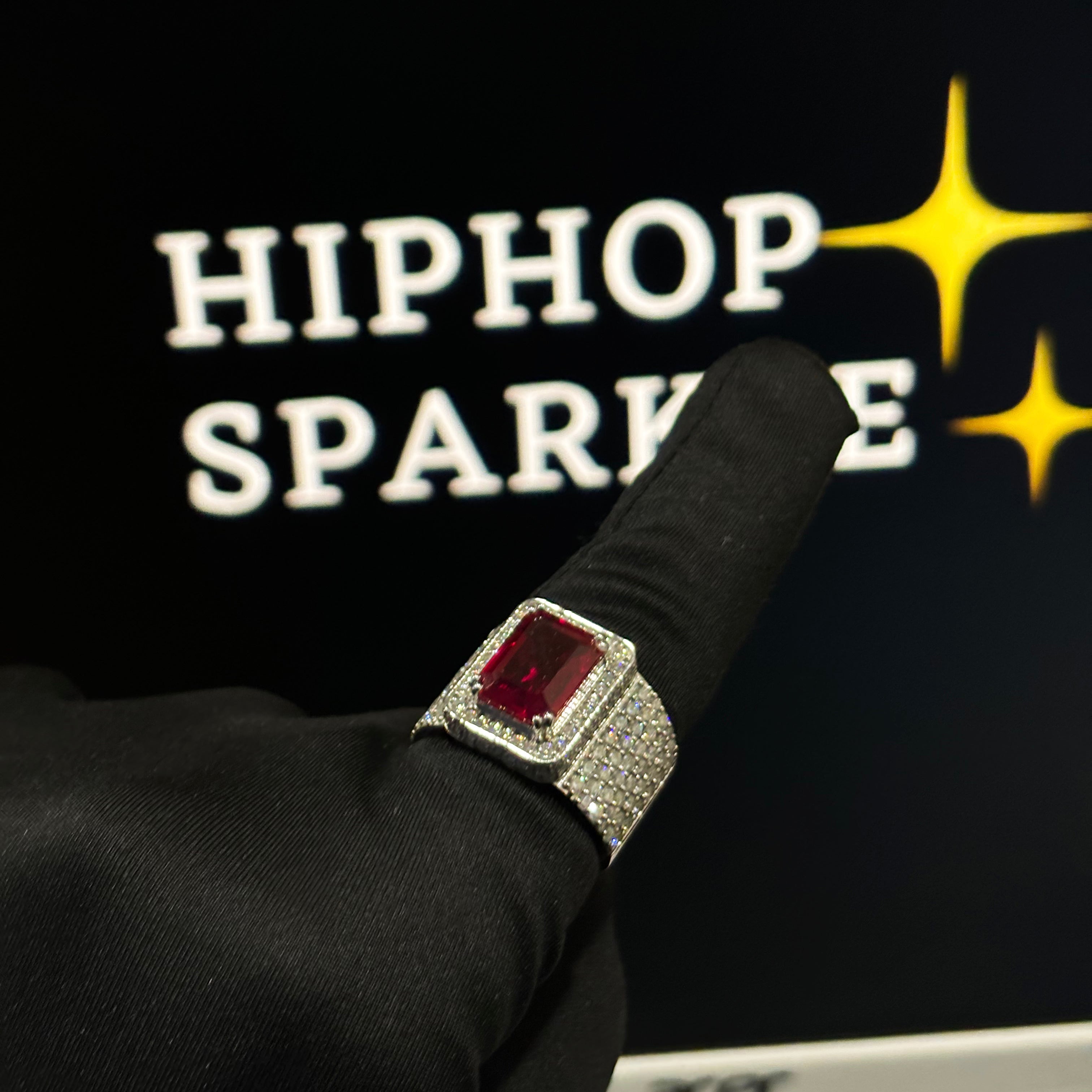 Moissanite Diamond Hip Hop Ring