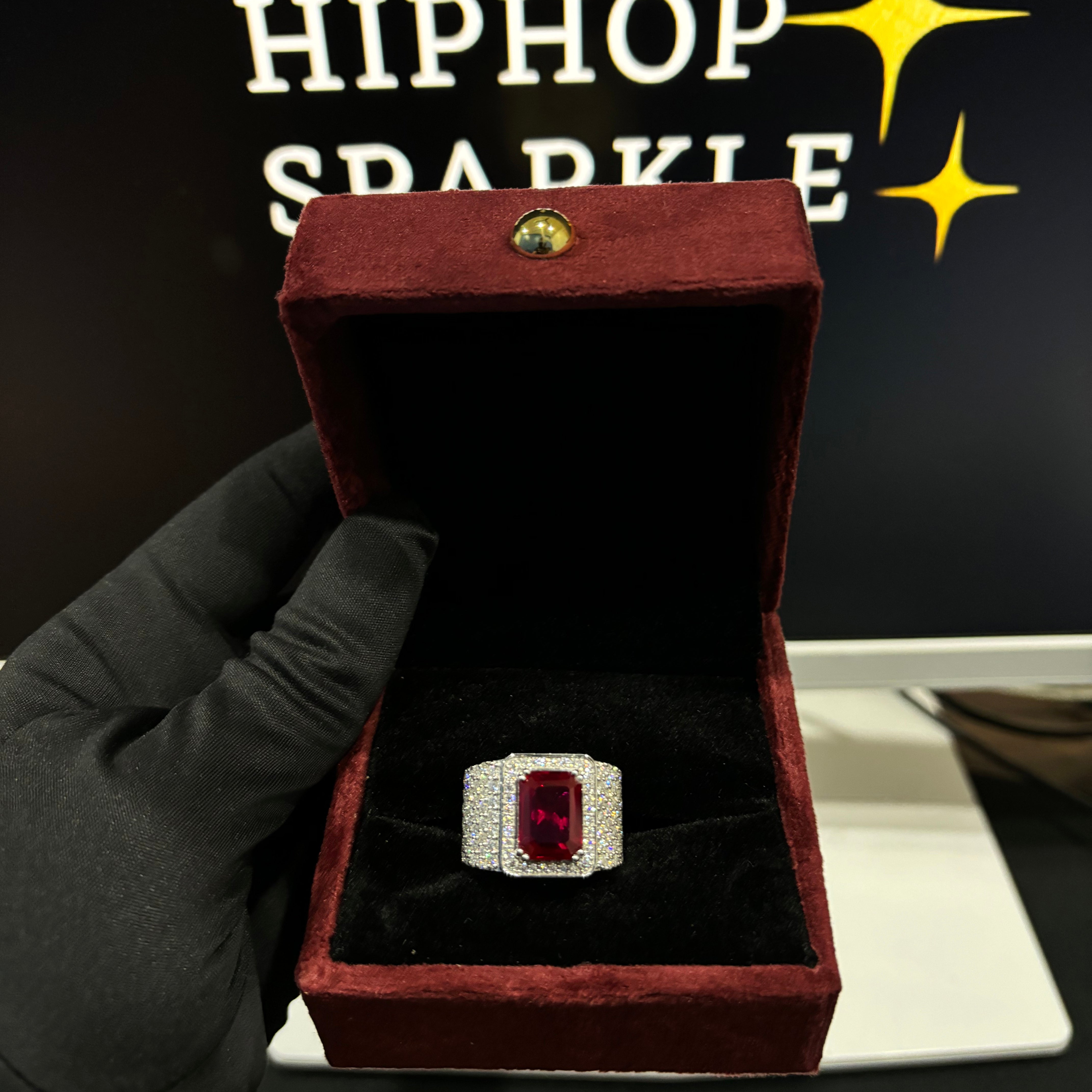 Moissanite Diamond Hip Hop Ring