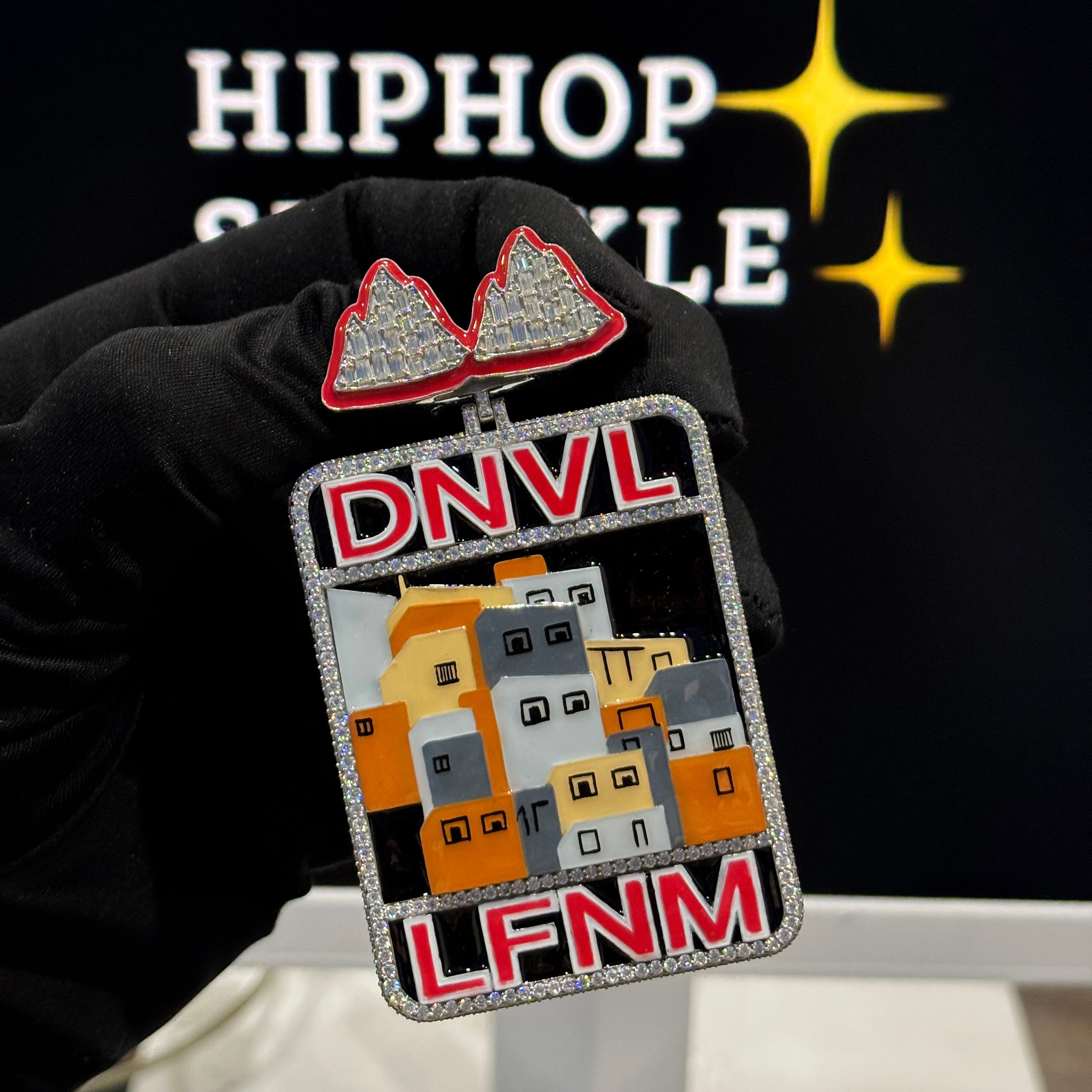 925 Silver Iced Out Moissanite Hip Hop Art Piece