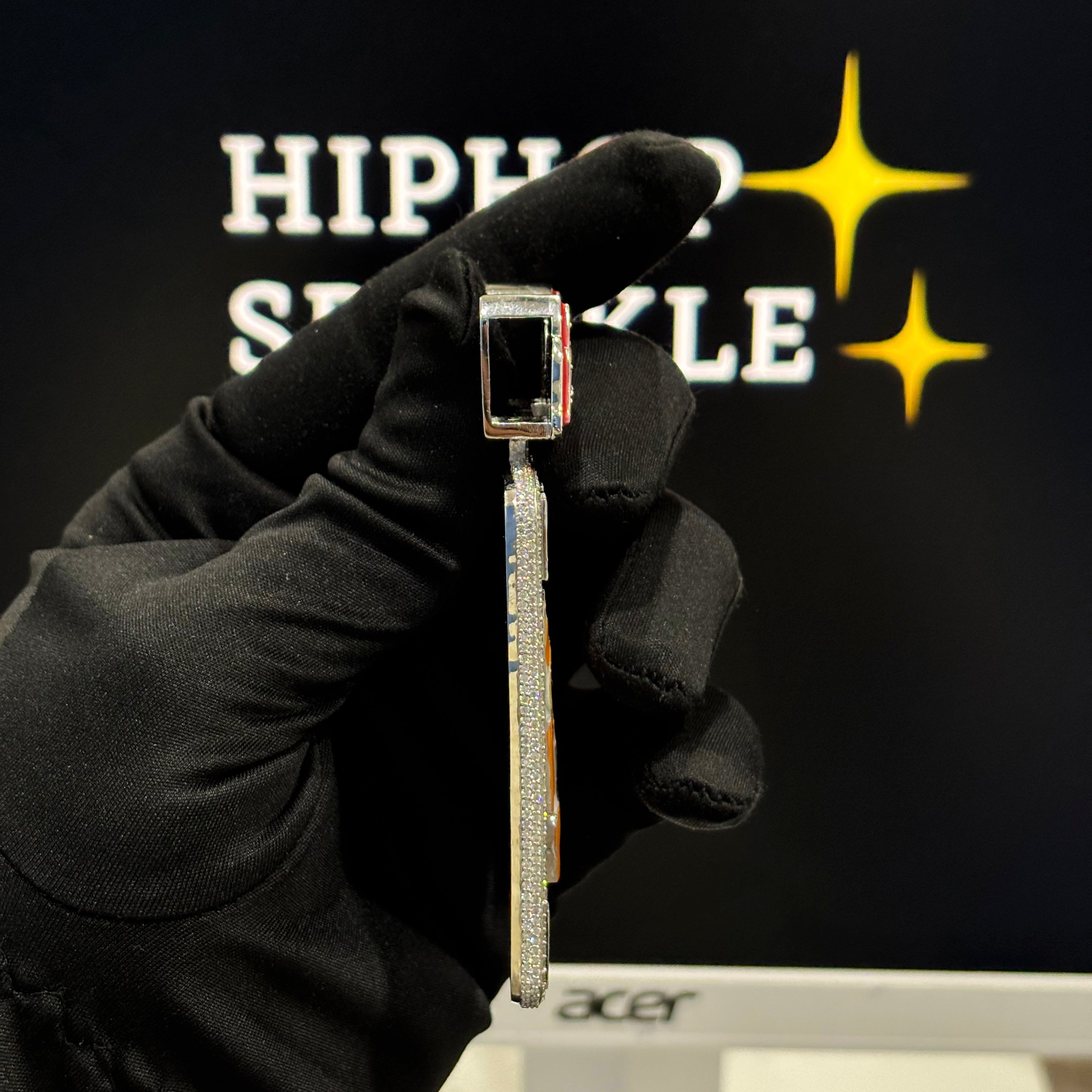 925 Silver Iced Out Moissanite Hip Hop Art Piece