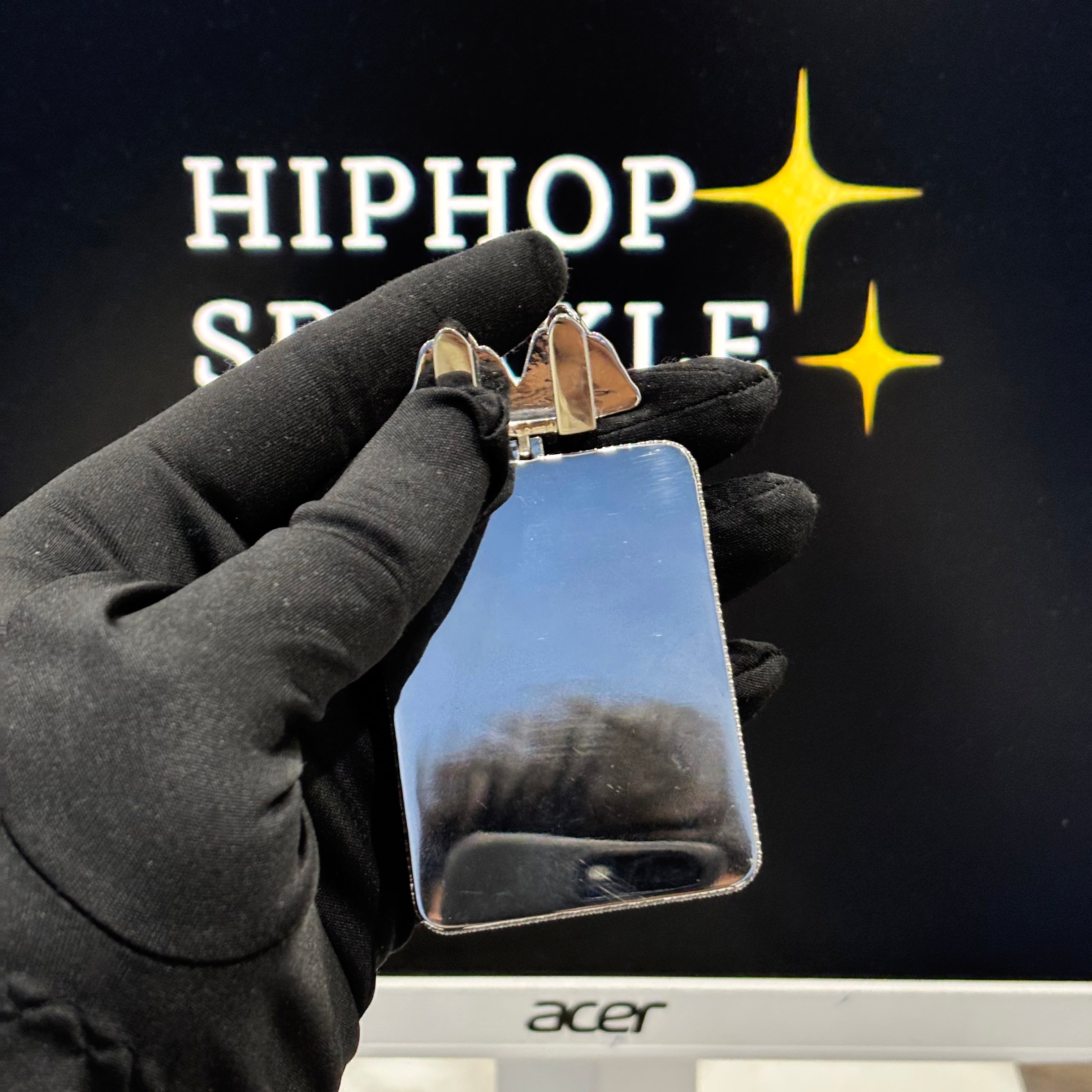 925 Silver Iced Out Moissanite Hip Hop Art Piece